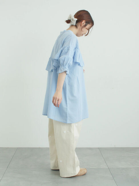 Samansa Mos2「3Dレースモチーフ付きパンツ」|その他|