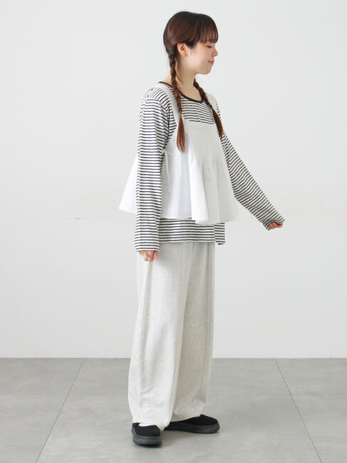 Samansa Mos2「ピンタックレースビスチェ」|シャツ・ブラウス|