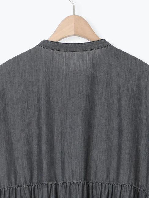 Samansa Mos2「【接触冷感】ライトオンスデニムワンピース」|ワンピース|