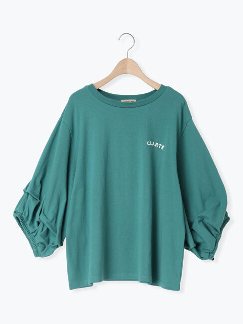 Samansa Mos2「袖タックTシャツ」|Tシャツ・カットソー|