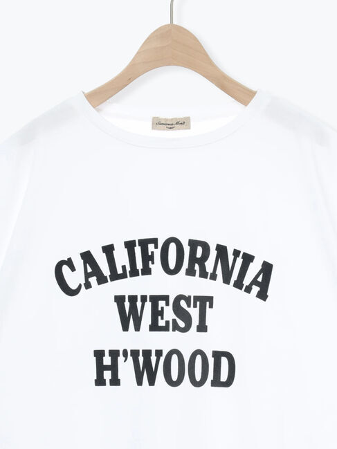 Samansa Mos2「シルケット天竺フロッキープリントTシャツ」|Tシャツ・カットソー|