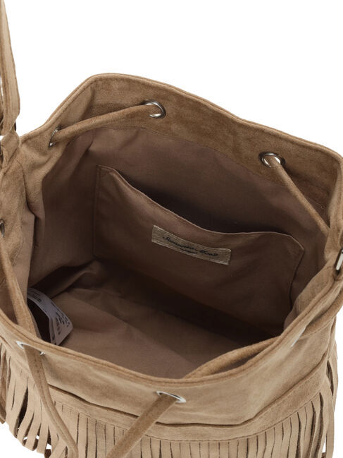 Samansa Mos2「スウェードライクフリンジ巾着バッグ」|その他|