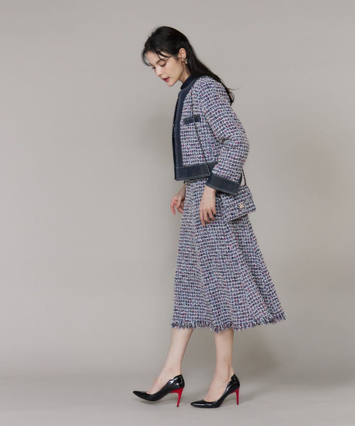 Maglie le cassetto「《M Maglie le cassetto》デニムファンシーツイードジャケット」|その他|