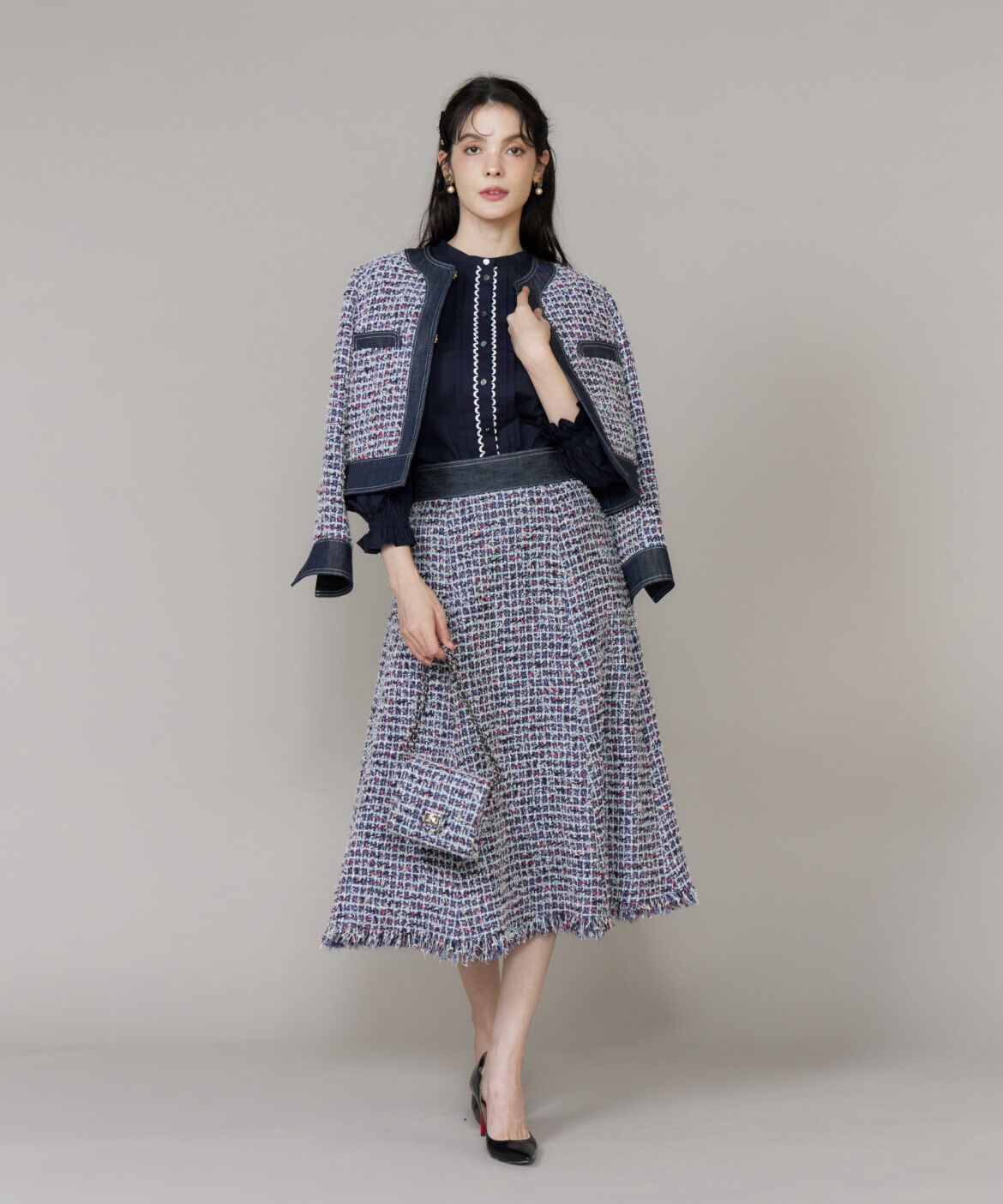 Maglie le cassetto「《大きいｻｲｽﾞ》ﾃﾞﾆﾑﾌｧﾝｼｰﾂｲｰﾄﾞｼﾞｬｹｯﾄ《M Maglie l」|その他|