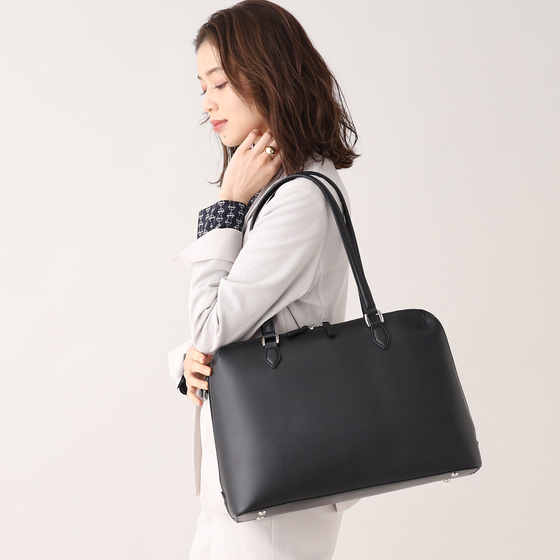 UNTITLED「【A4書類・PC収納可】お仕事トート」|トートバッグ|