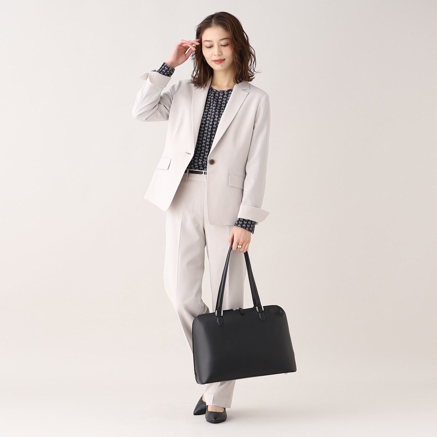 UNTITLED「【A4書類・PC収納可】お仕事トート」|トートバッグ|