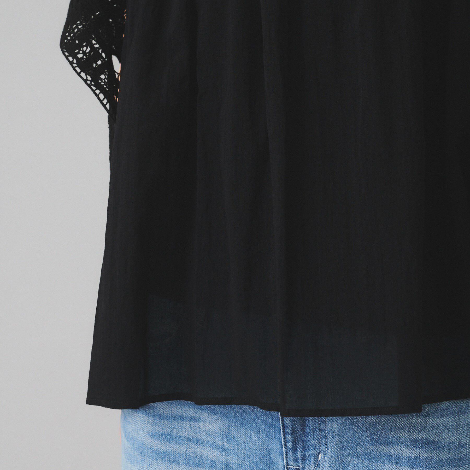 UNTITLED「【Liyoca】コットンシフォン ギャザーブラウス」|シャツ・ブラウス|