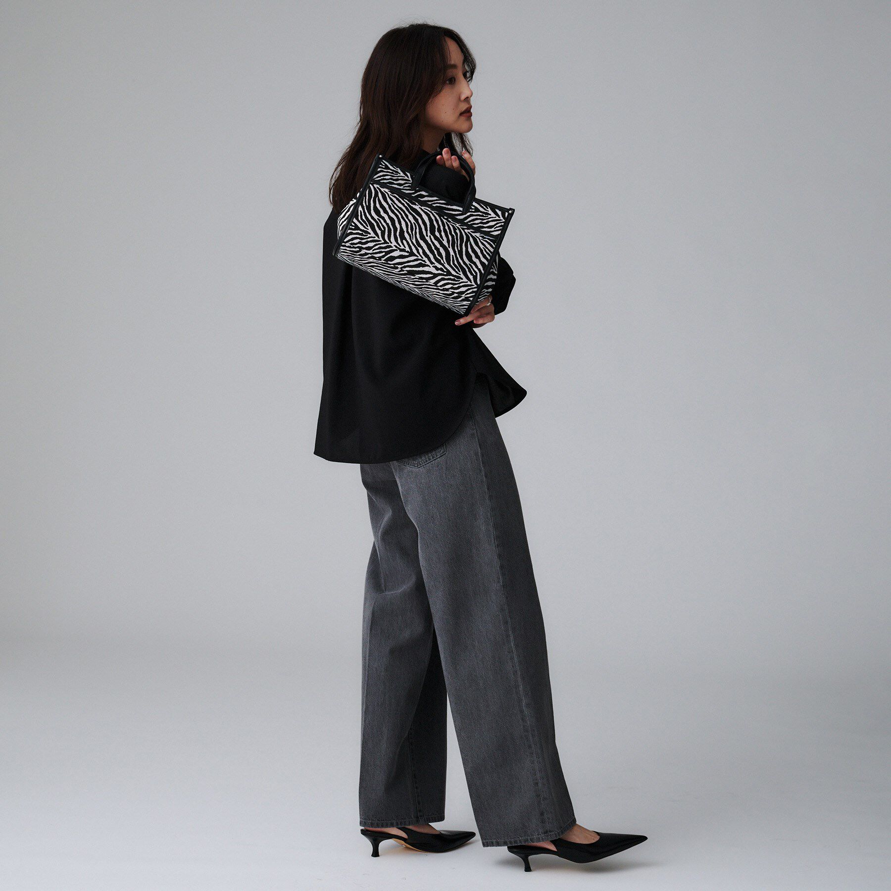 UNTITLED「【古畑星夏さん着用/選べる3柄】ジャカードミディアムトート」|トートバッグ|