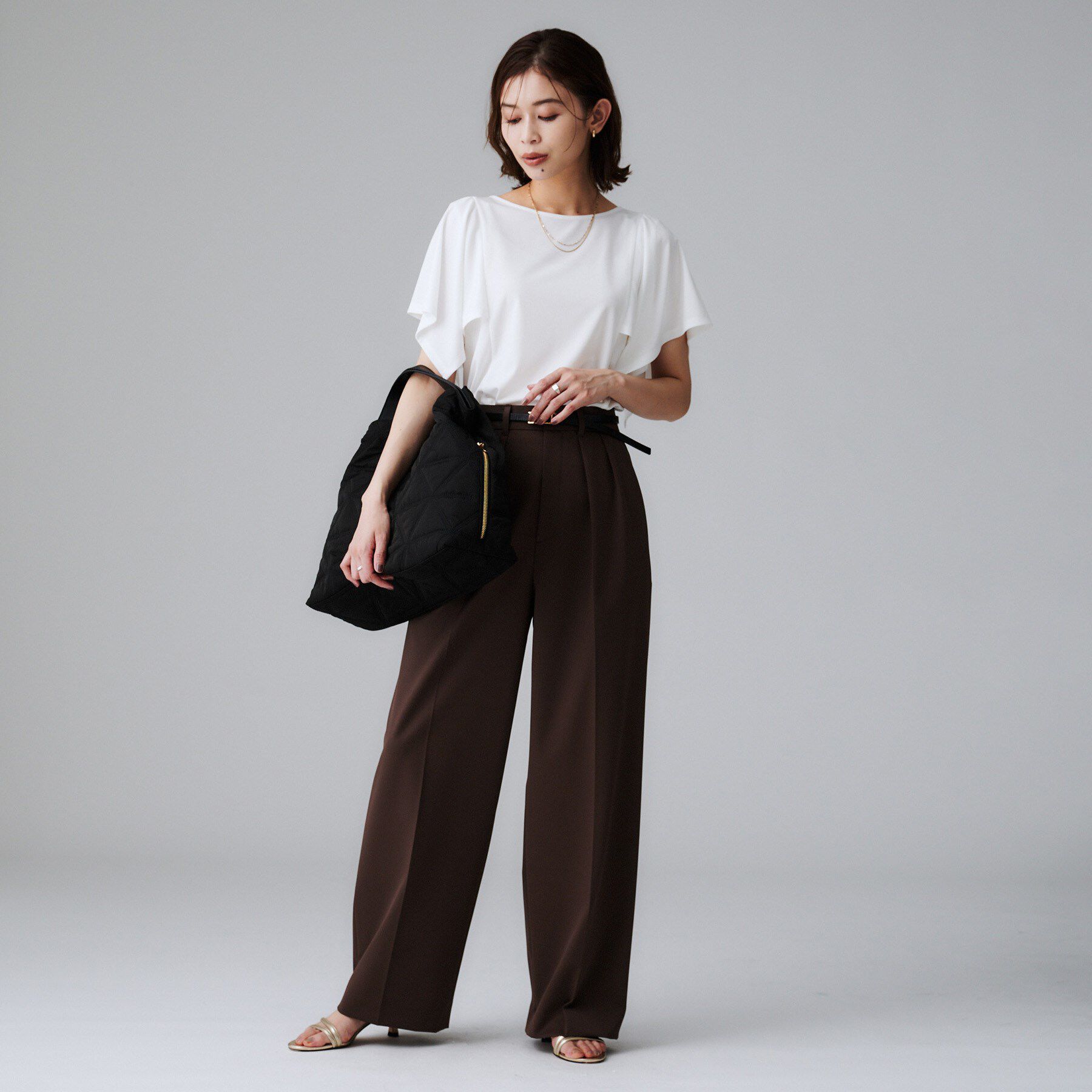 UNTITLED「【追加】キルティングビッグトート」|トートバッグ|