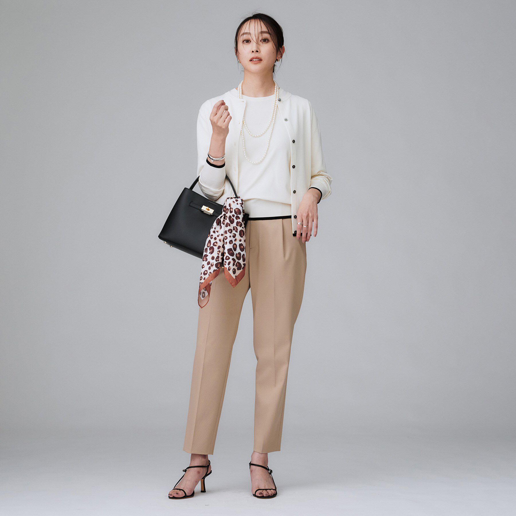 UNTITLED「レオパードプリントスカーフ」|バンダナ・スカーフ|