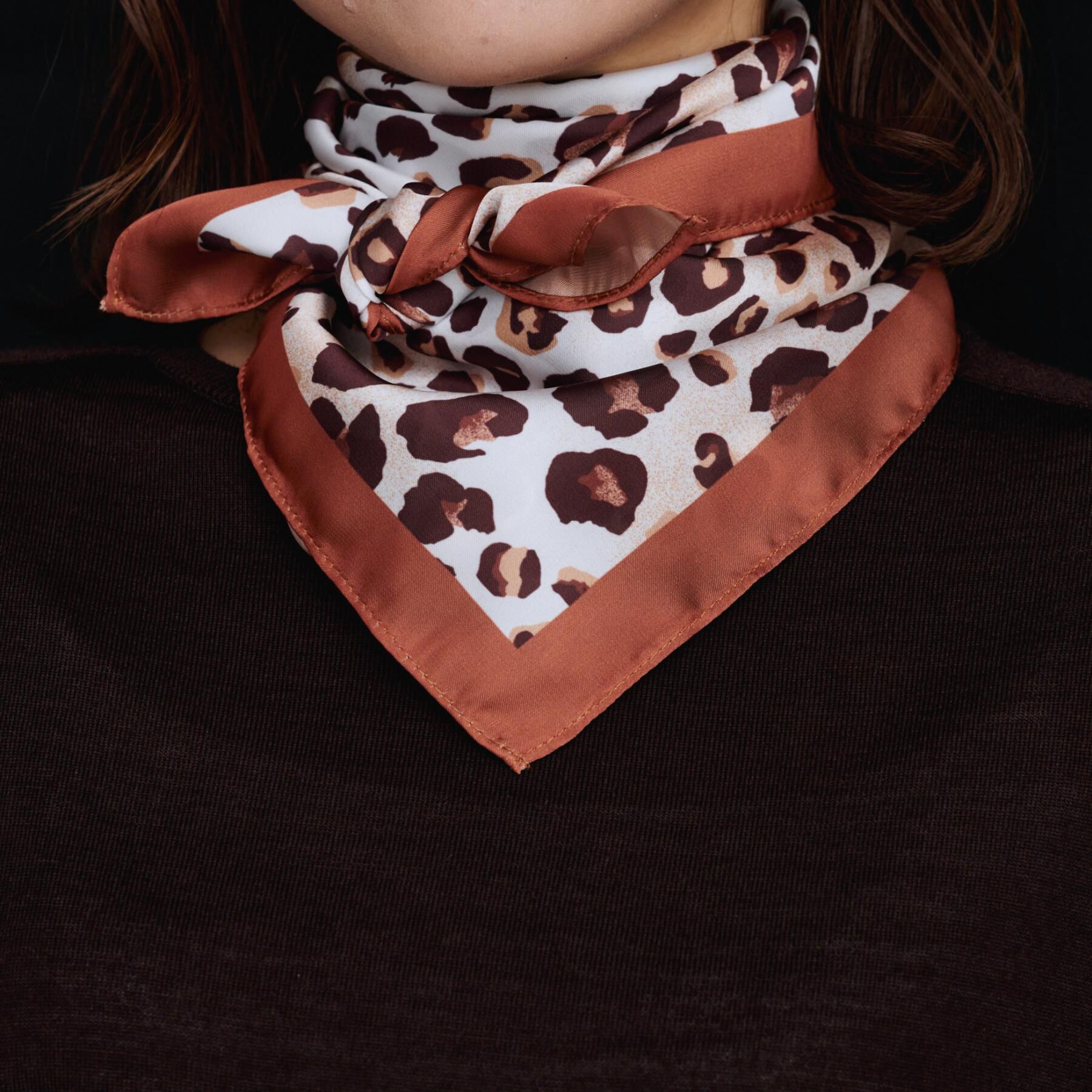 UNTITLED「レオパードプリントスカーフ」|バンダナ・スカーフ|