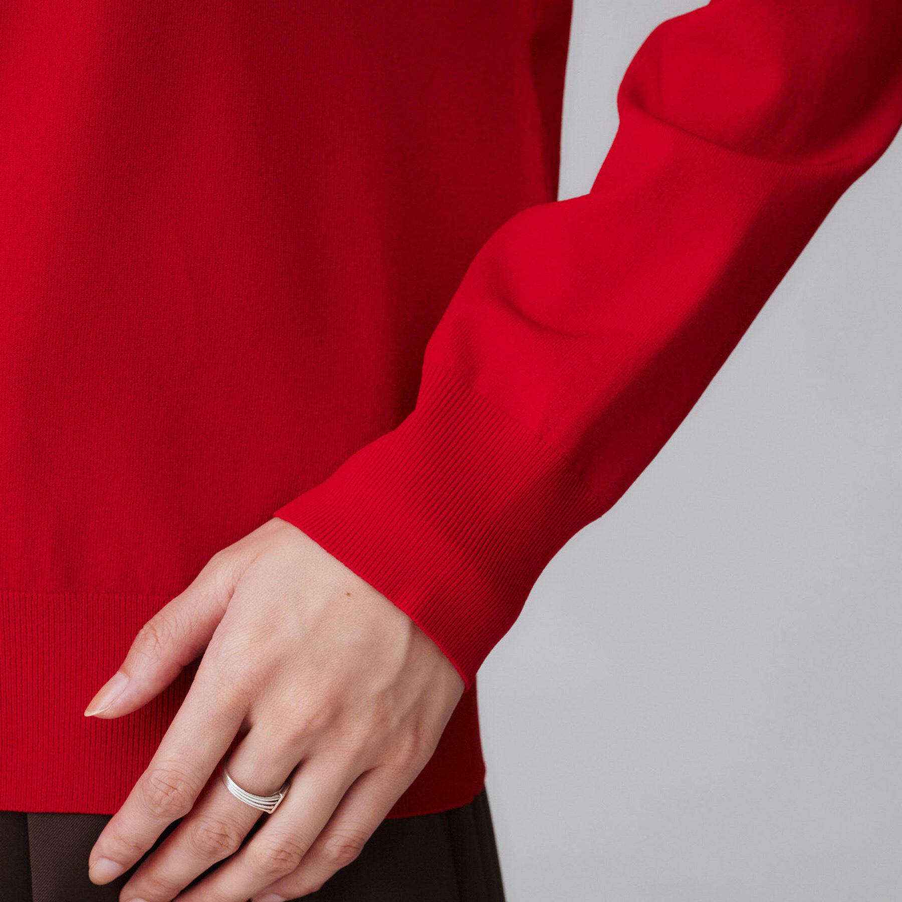 UNTITLED「【アンサンブル可/薄手】ベーシッククルーネックカーディガン」|カーディガン|