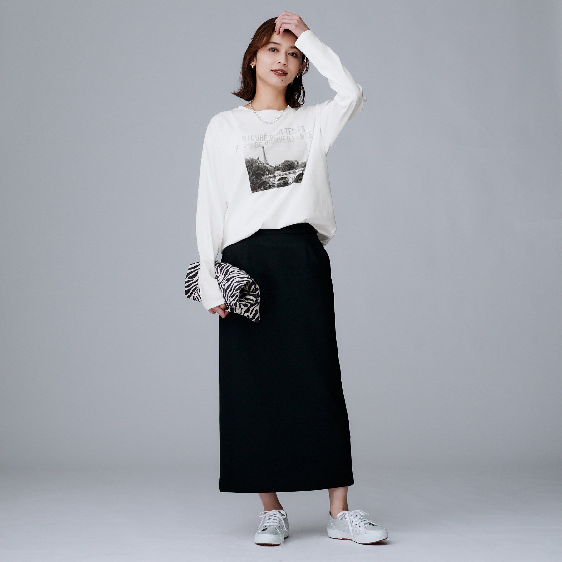 UNTITLED「【洗える/コットン100%】グラフィックロンT」|Tシャツ・カットソー|