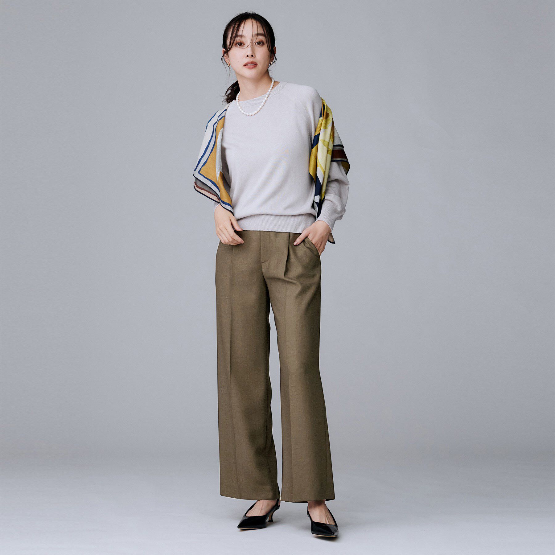 UNTITLED「【セットアップ可/洗える】ウールライク ワイドパンツ」|その他|