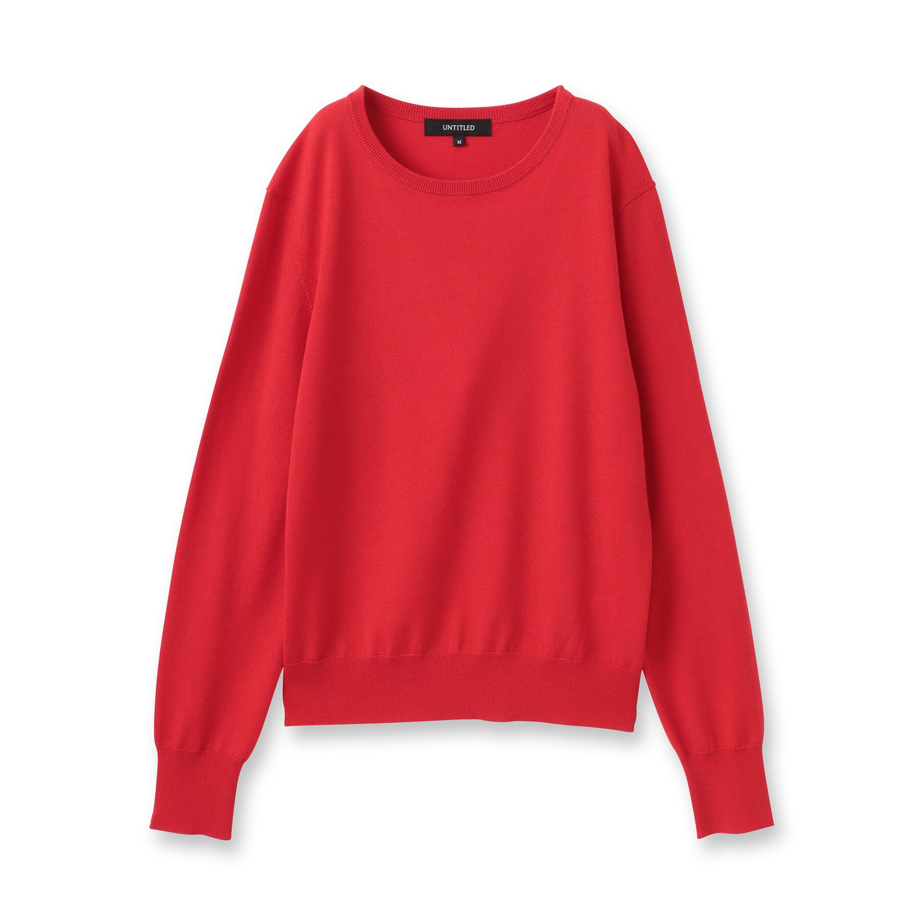 UNTITLED「【アンサンブル可/洗える/ウール100%】クルーネックウールニット」|ニット・セーター|