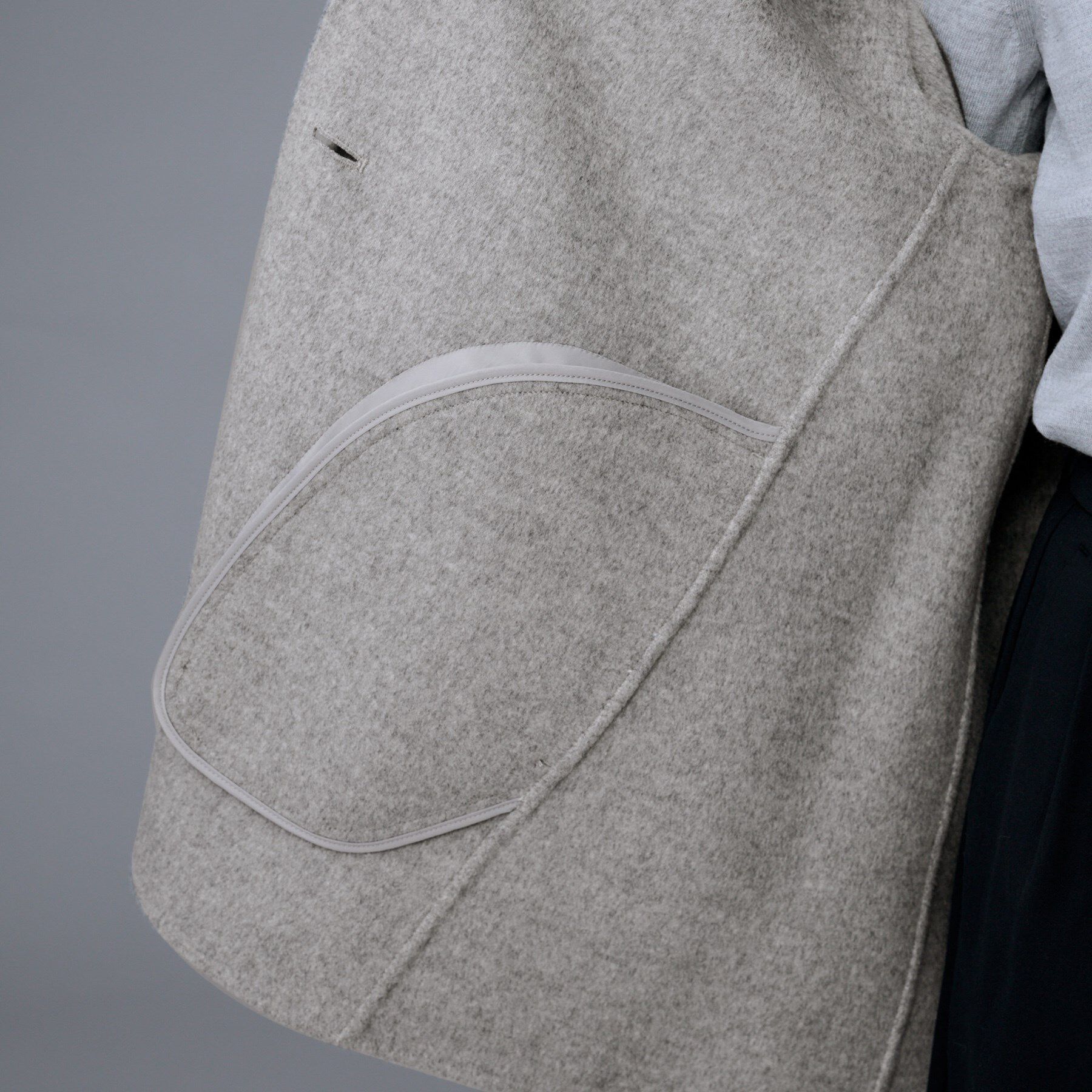 UNTITLED「【ミディ丈/軽やか】セミラグランリバー コート」|ノーカラーコート|