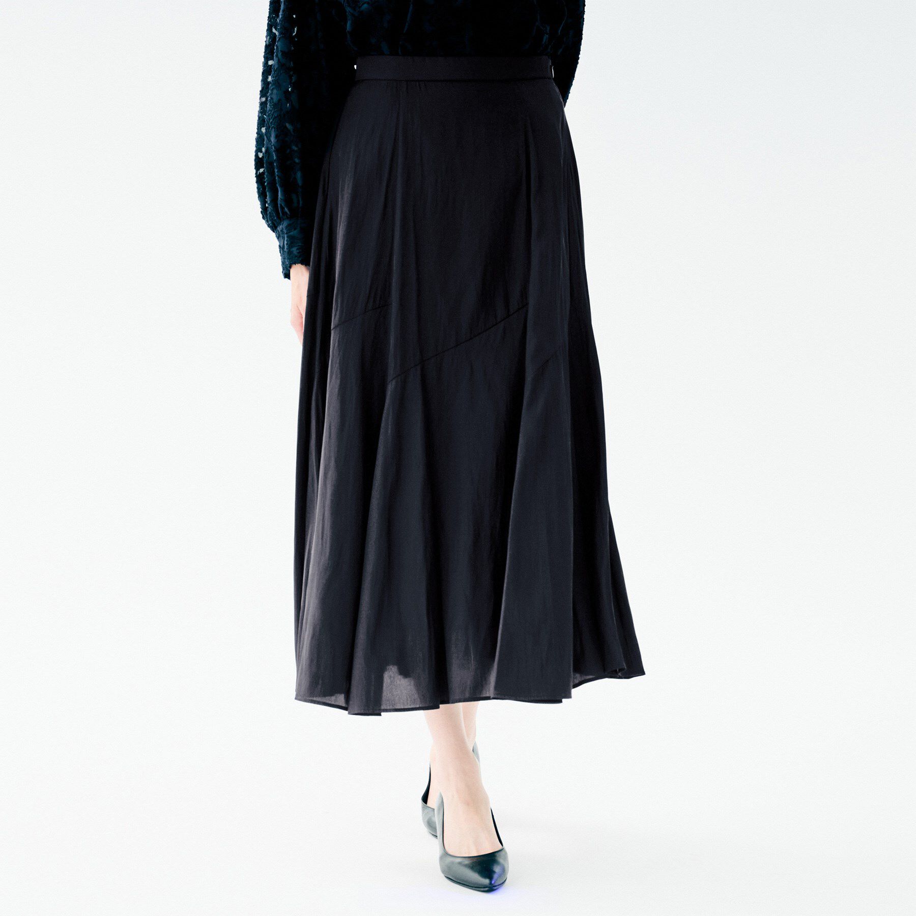 UNTITLED「【洗える/後ろウエストゴム】ロングスカート」|スカート|