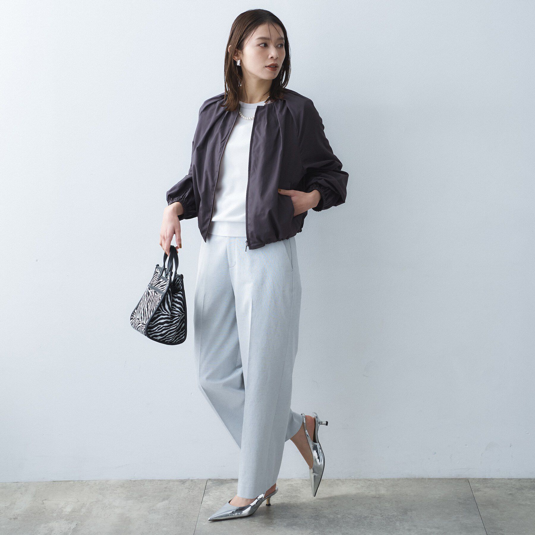 UNTITLED「【セットアップ可/はっ水】シャイニータイプライターブルゾン」|ブルゾン・スタジャン|