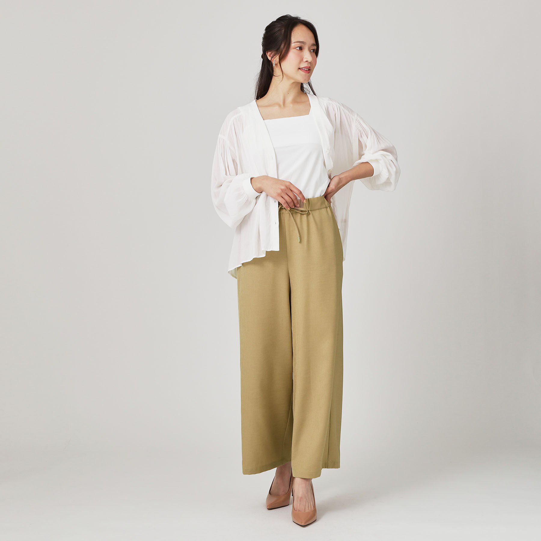 COUP DE CHANCE「【手洗い可／ウエストゴム】ストレートワイドのイージーパンツ」|その他|