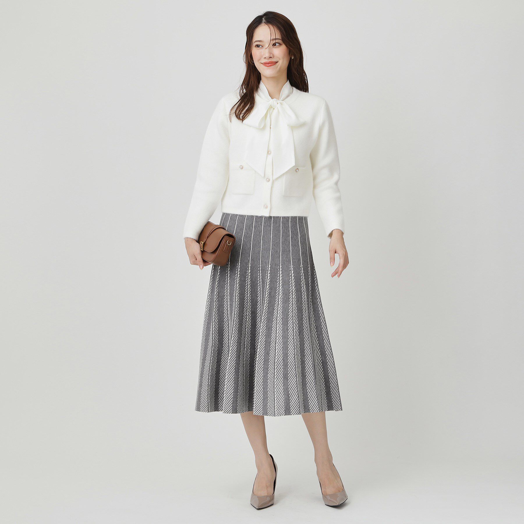 COUP DE CHANCE「【手洗い可】ニットプリーツフレアスカート」|スカート|