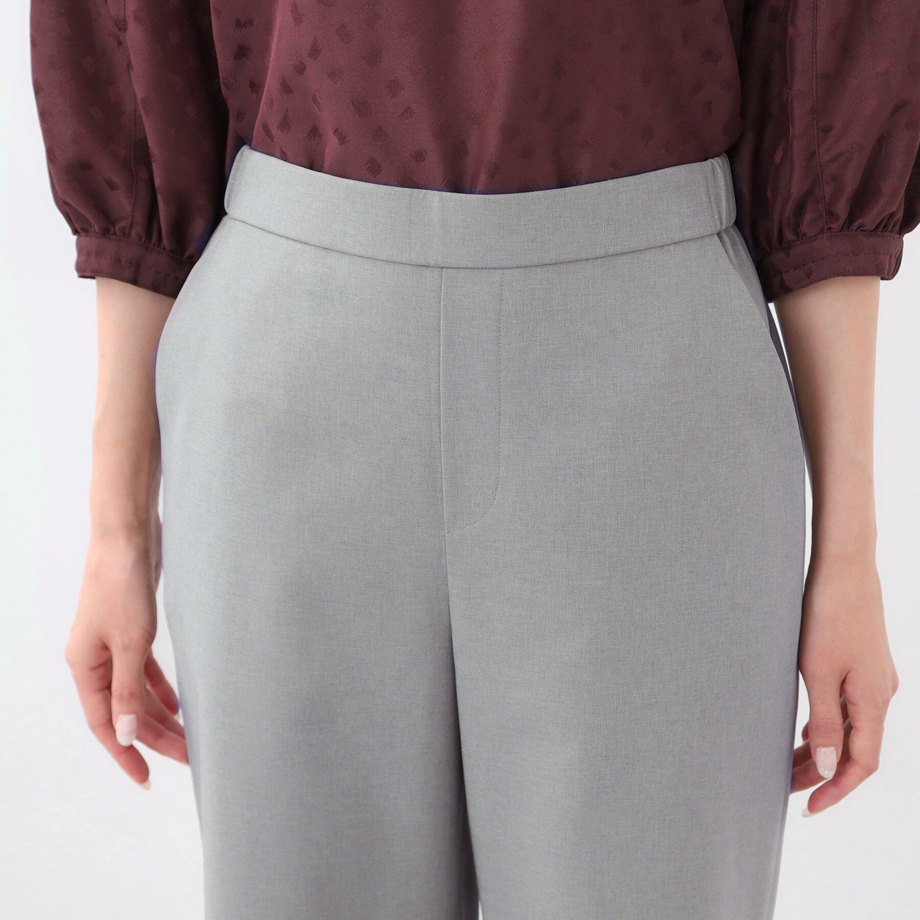 Reflect「【撥水加工で裾が汚れにくい◎／ウエスト総ゴム】ワイドストレートパンツ」|その他|