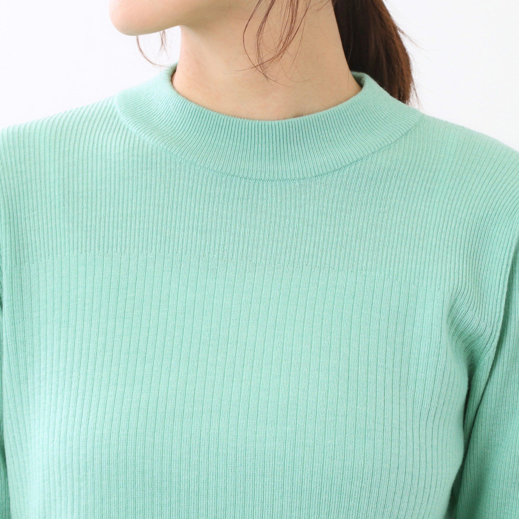 Reflect「【選べる5色／アンサンブル可】プチハイネックリブニット」|ニット・セーター|