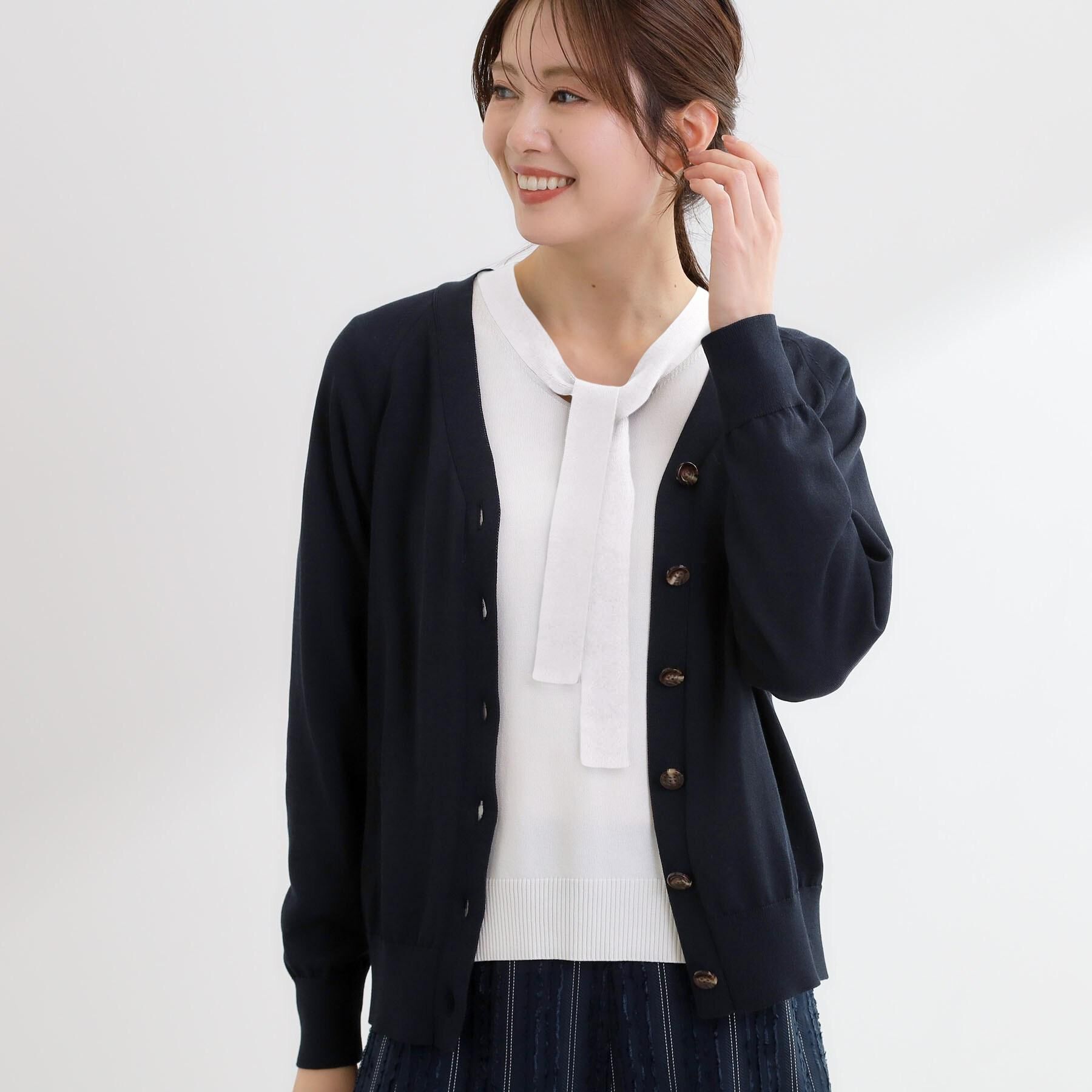 Reflect「ハイゲージVネックカーディガン」|カーディガン|