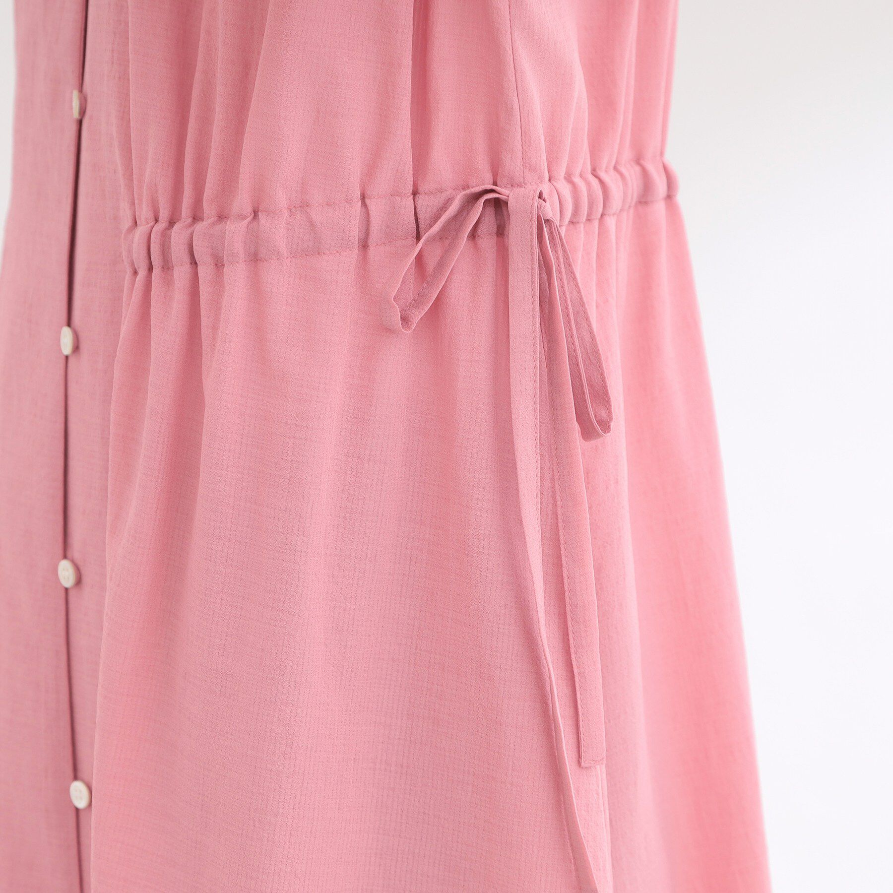 Reflect「【通気性あり／涼しい／マシンウォッシャブル】フロントボタンワンピース」|ワンピース|