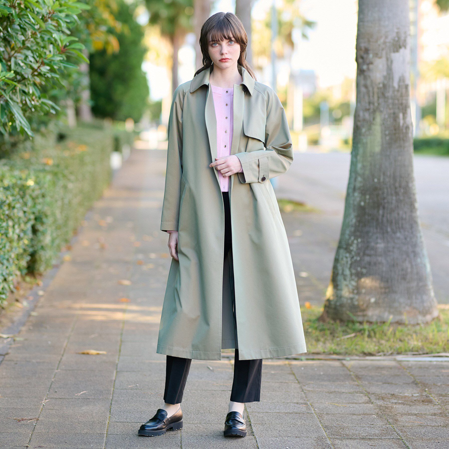 DRESSTERIOR「【ウォッシャブル/美シルエット】ライトトレンチコート」|トレンチコート|