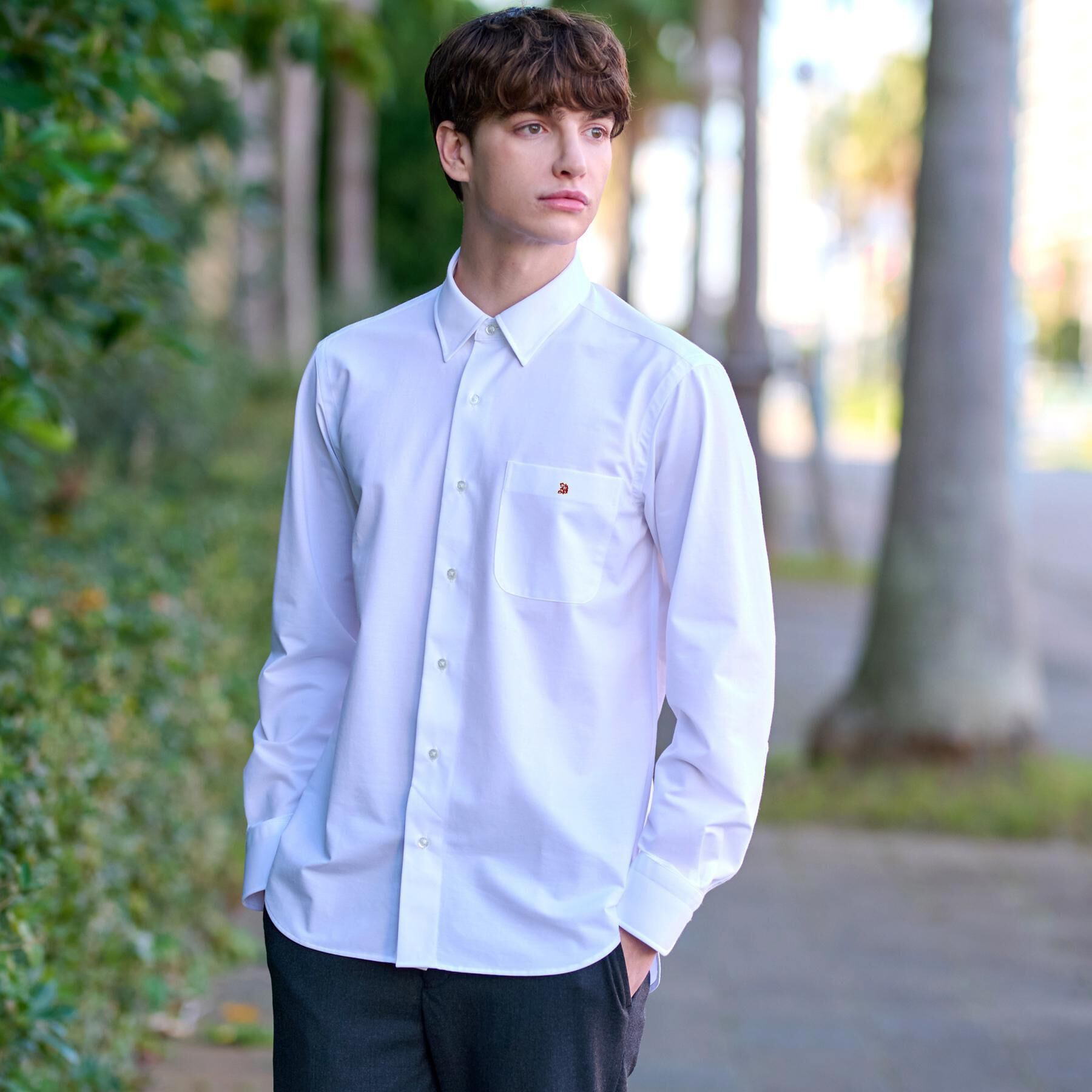 DRESSTERIOR「46Gジャージ レギュラーカラードレスシャツ」|シャツ・ブラウス|