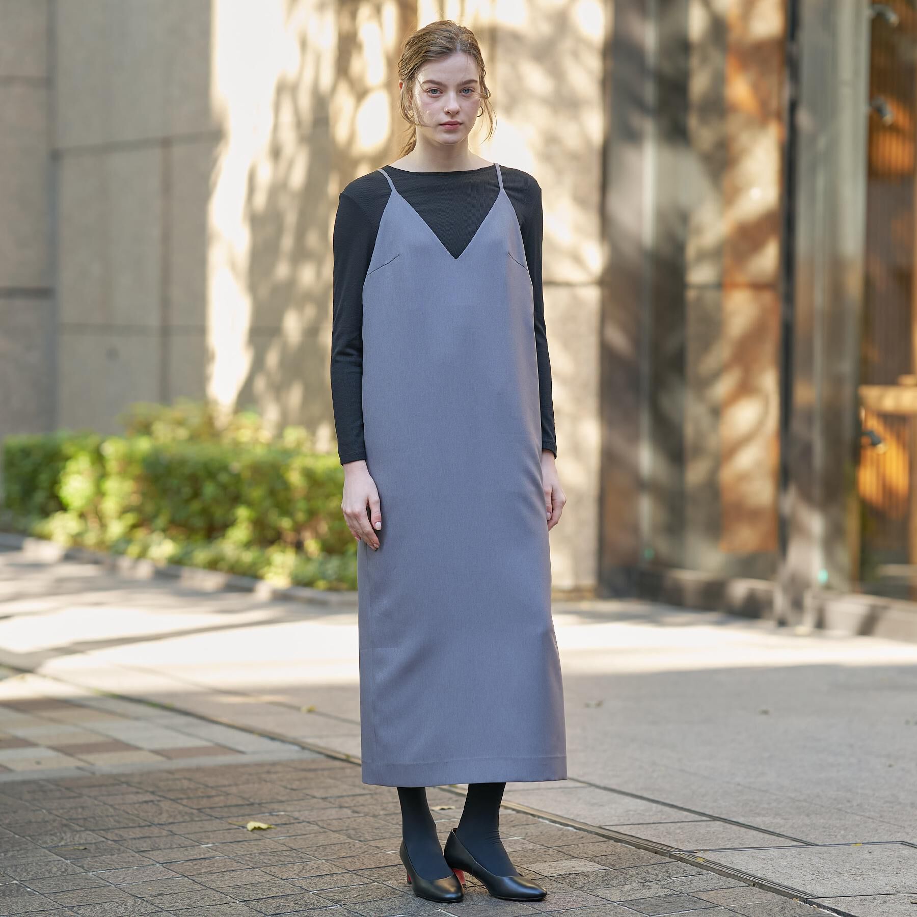 DRESSTERIOR「【美人百花/モデル美香着用】コンフォートアイラインキャミワンピース」|ワンピース|