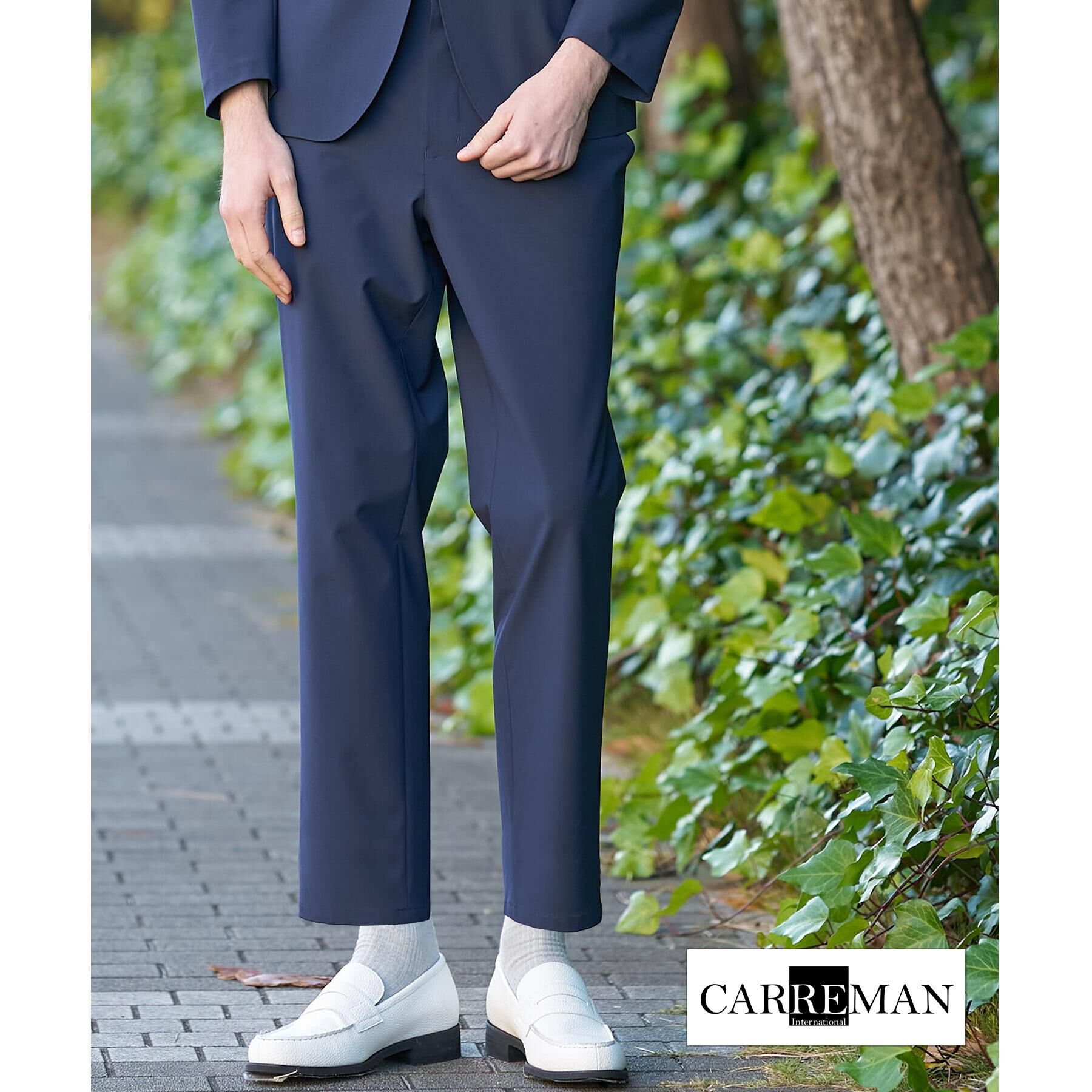 DRESSTERIOR「【セットアップ可/MonoMax4月号掲載/Safari5月号掲載】CARREMAN ストレッチパン」|その他|ネイビー(094)