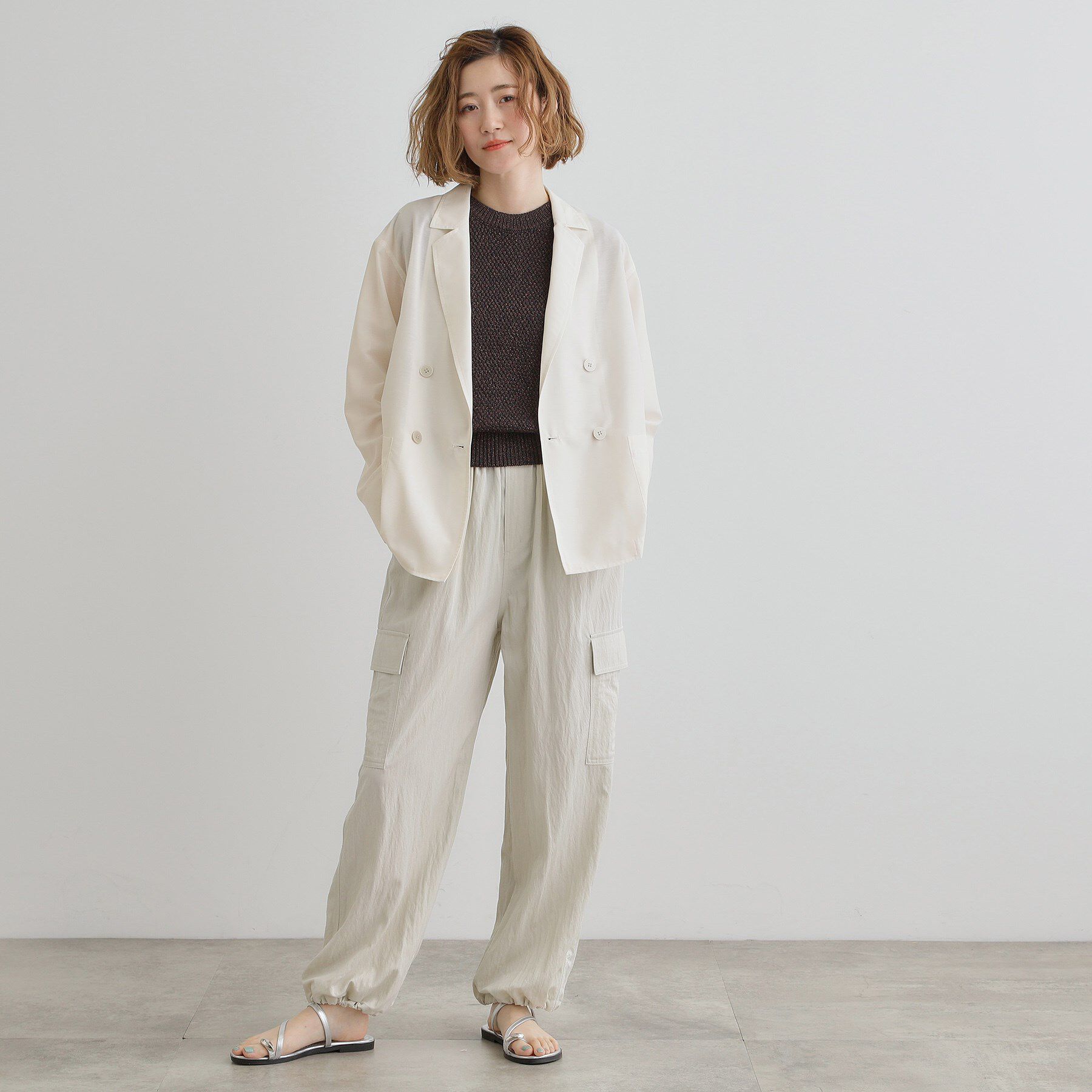 grove「【洒落感際立つ羽織アイテム】シアーテーラードジャケット」|テーラードジャケット|