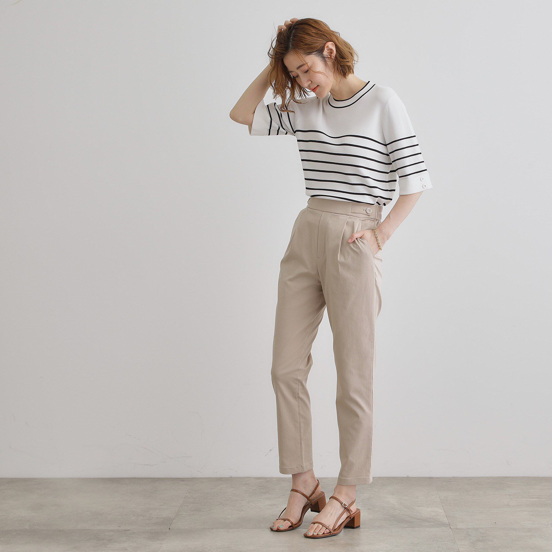 grove「【冷感】サマーハイパーストレッチテーパードパンツ」|その他|