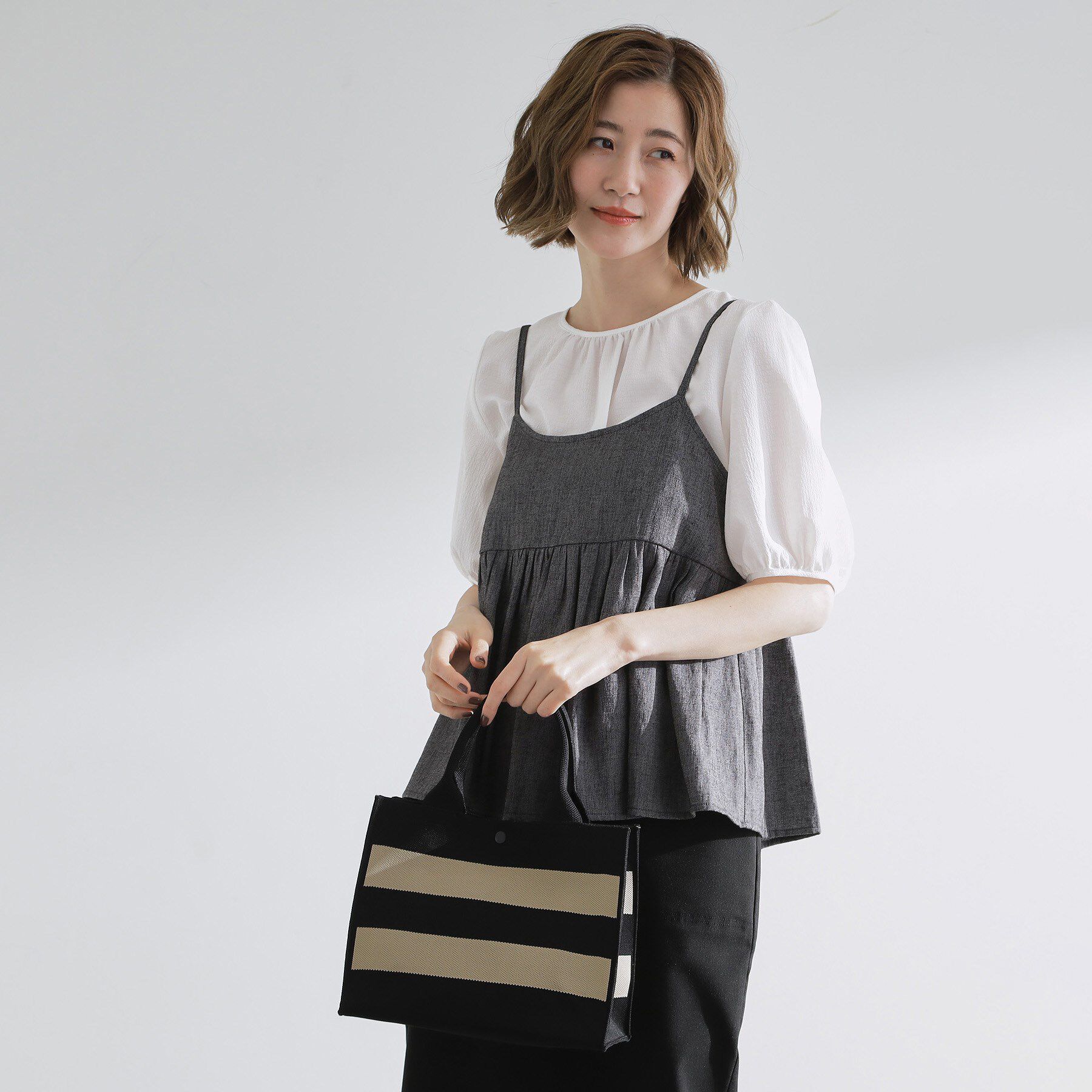 grove「ニットアソート2WAYトート」|トートバッグ|