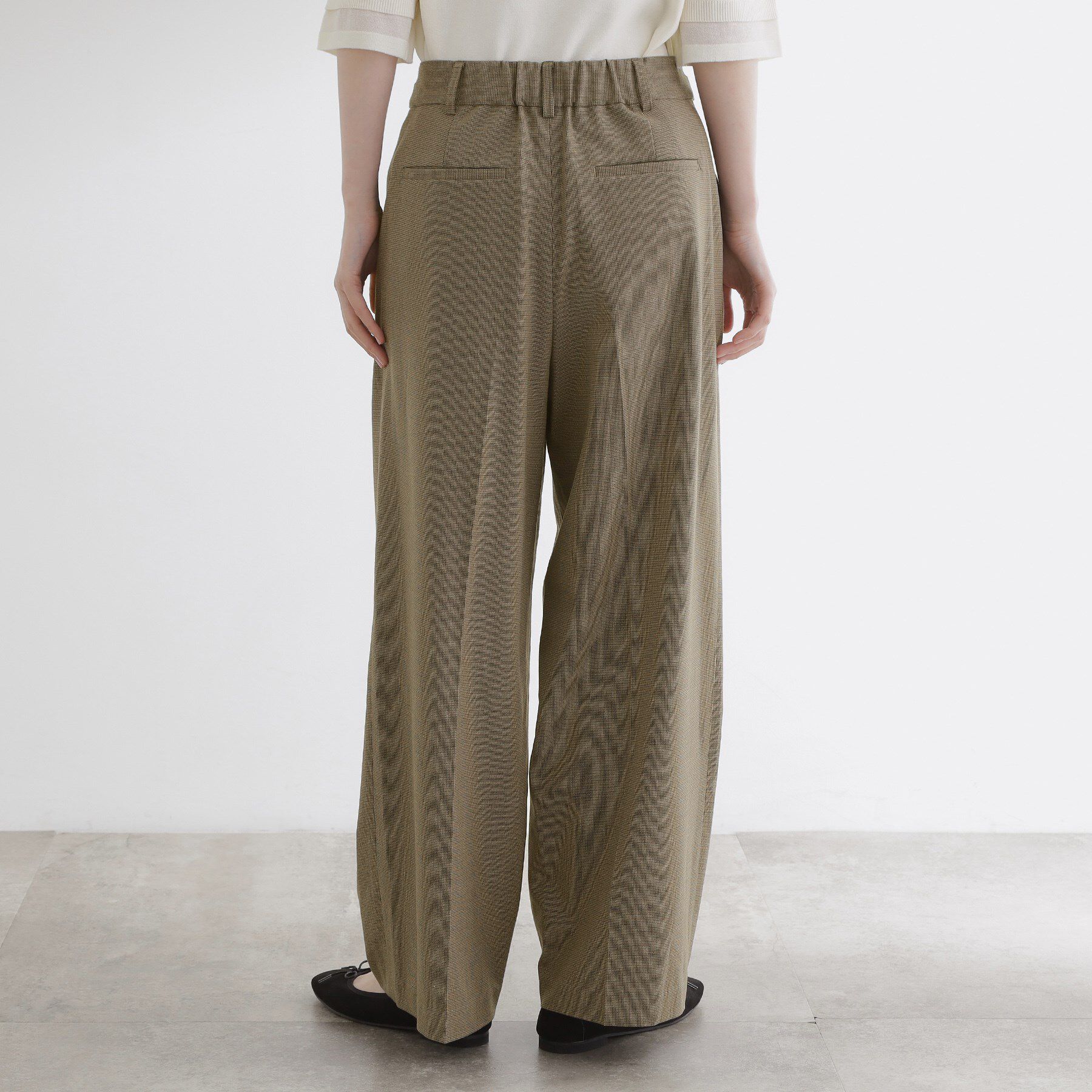 grove「【洗える】毎日履きたいチェックワイドパンツ」|その他|