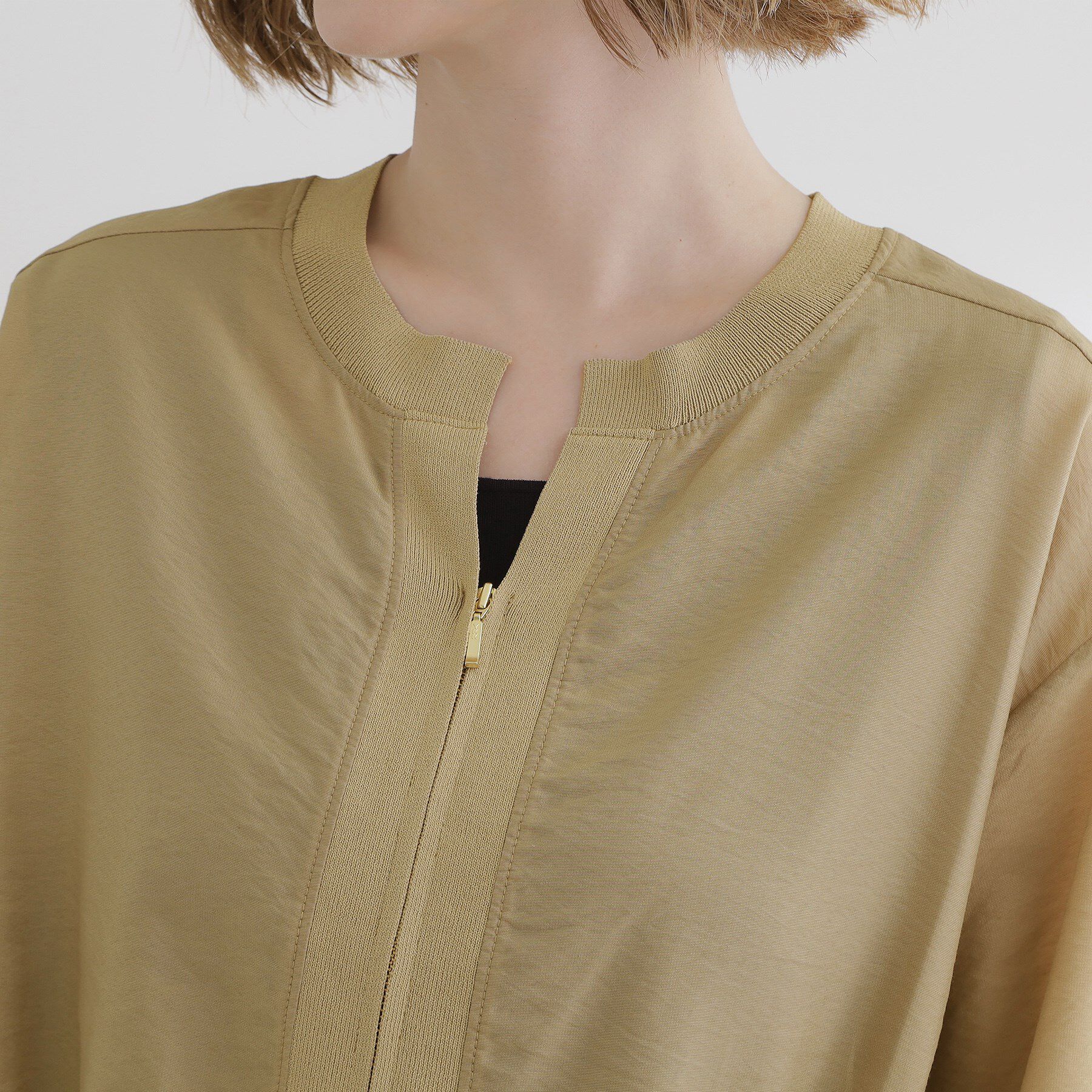 grove「軽やかに秋先取り　ブルゾン感覚で着られるカーディガン」|ブルゾン・スタジャン|