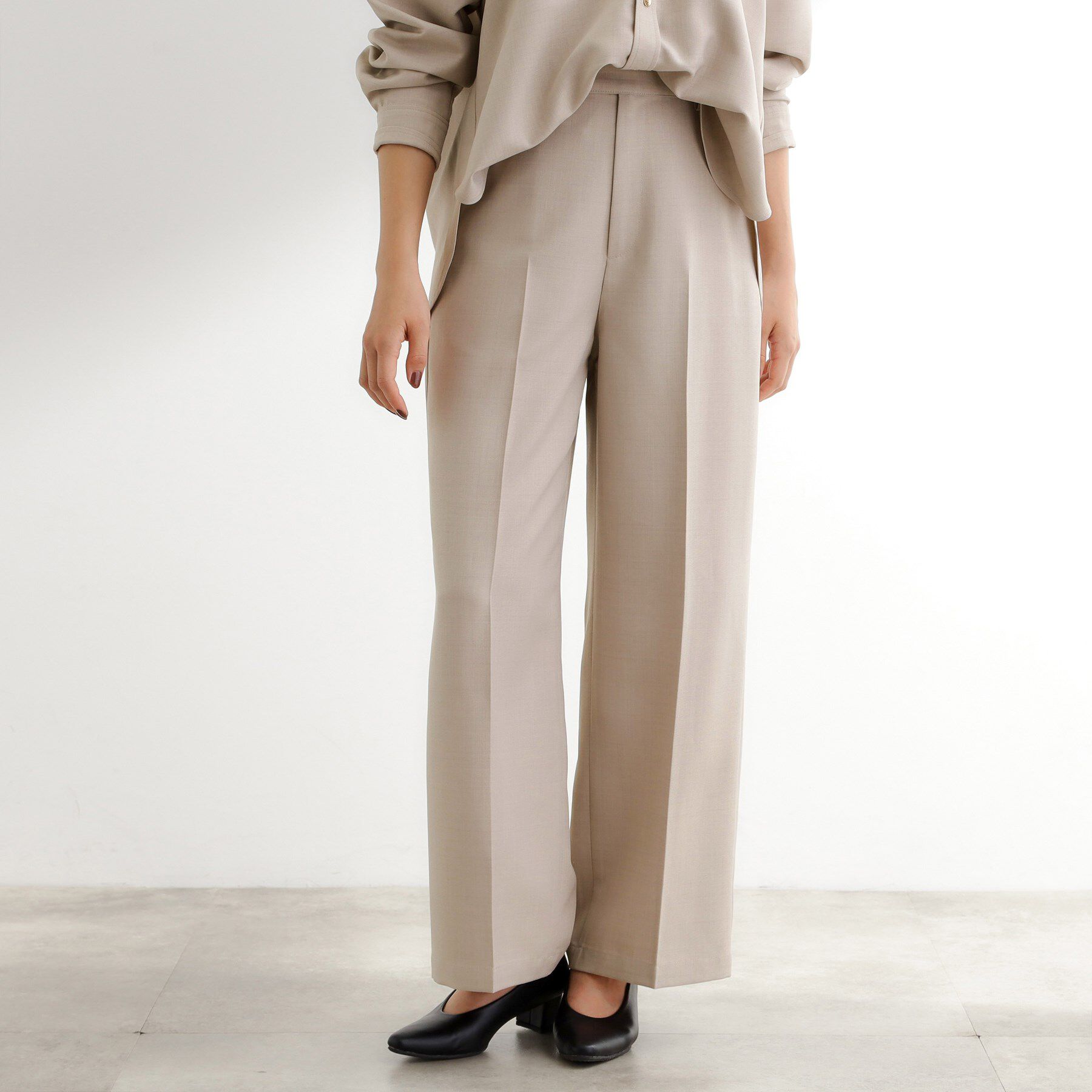 grove「【カセット服】洗えるストレートワイドパンツ」|その他|