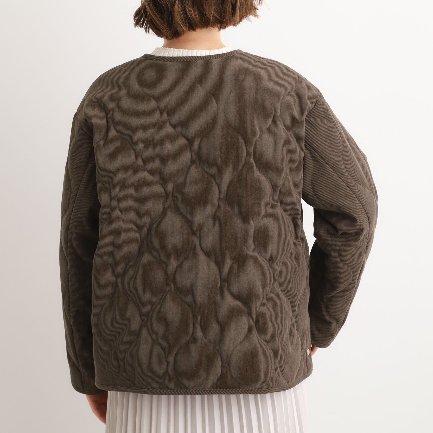 grove「【2WAY・リバーシブル】大人が着たい上品コーデュロイジャケット」|ダウン|