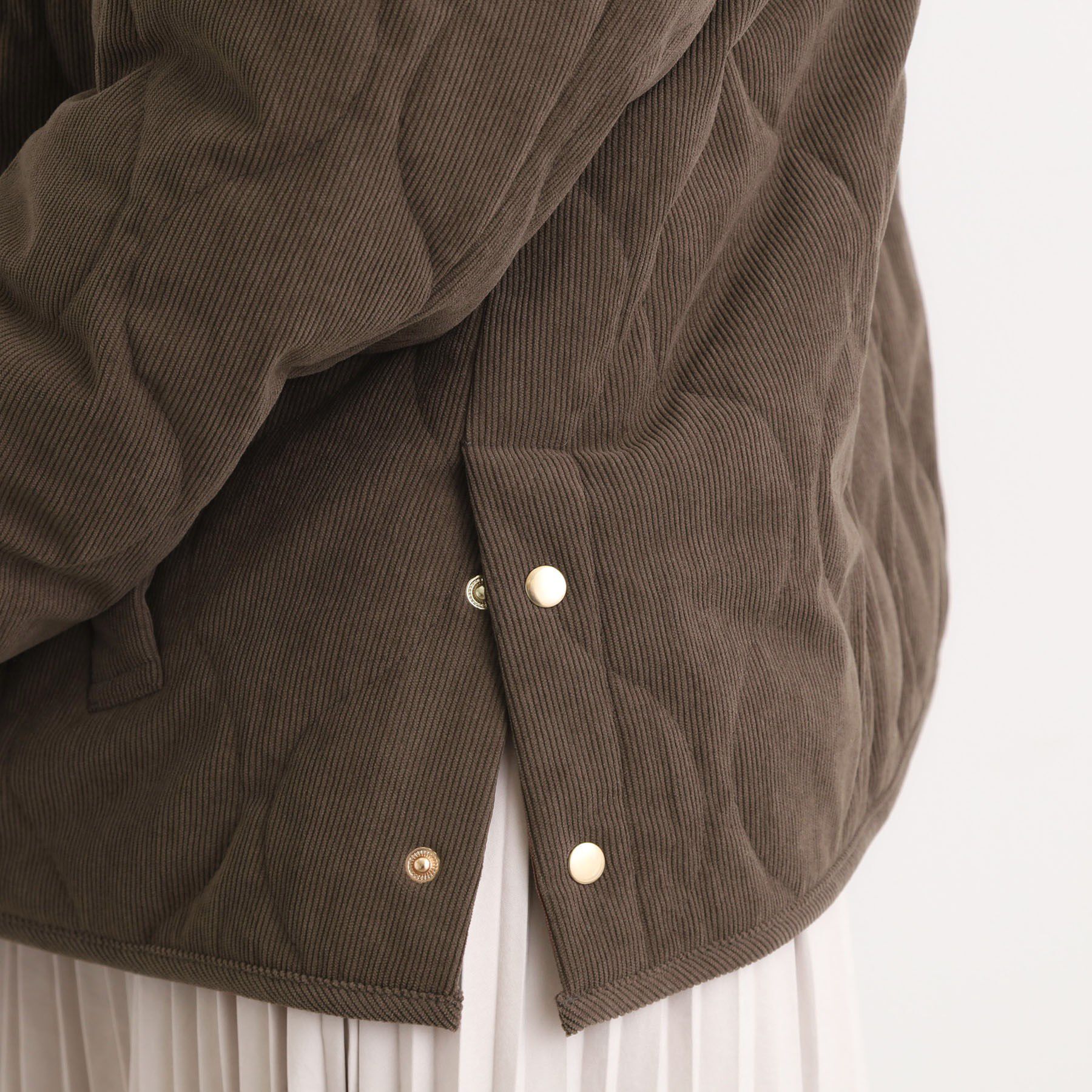grove「【2WAY・リバーシブル】大人が着たい上品コーデュロイジャケット」|ダウン|