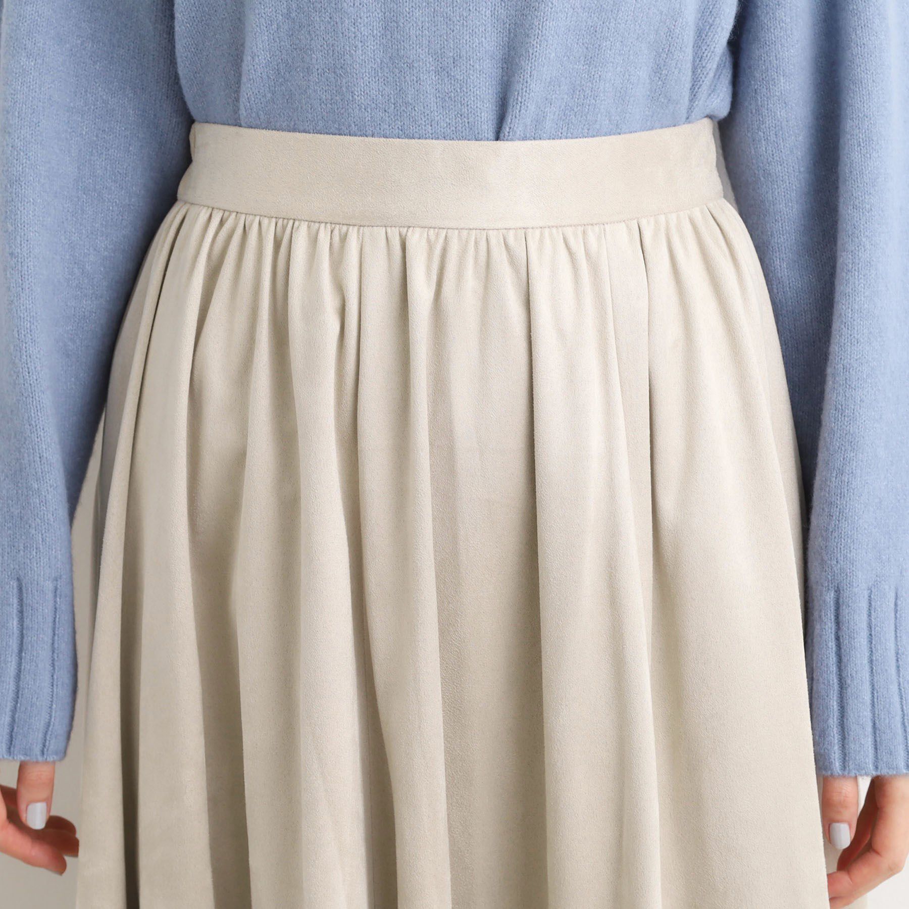 grove「スエードライク マキシティアードスカート」|スカート|