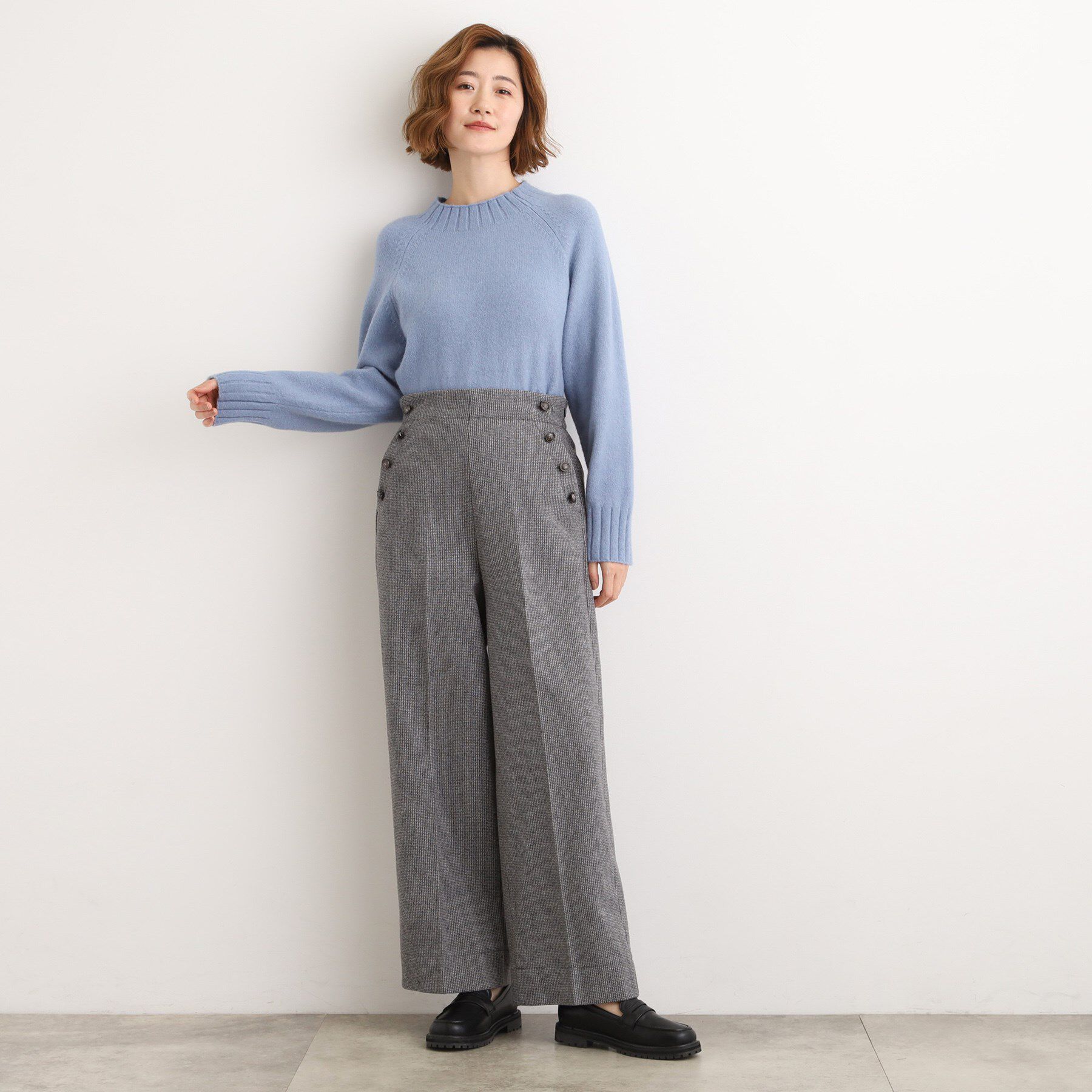 grove「【洗える/あったか】美シルエットなマリンワイドパンツ」|その他|
