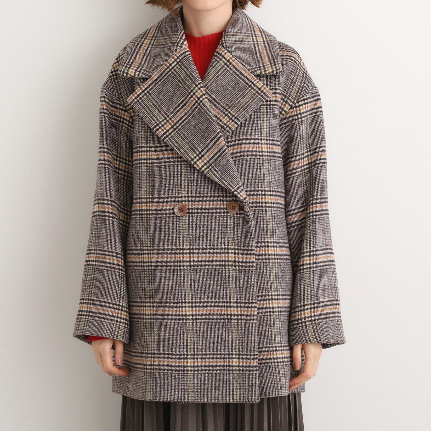 grove「ふんわりまとう、オーバーサイズテーラーコート」|チェスターコート|