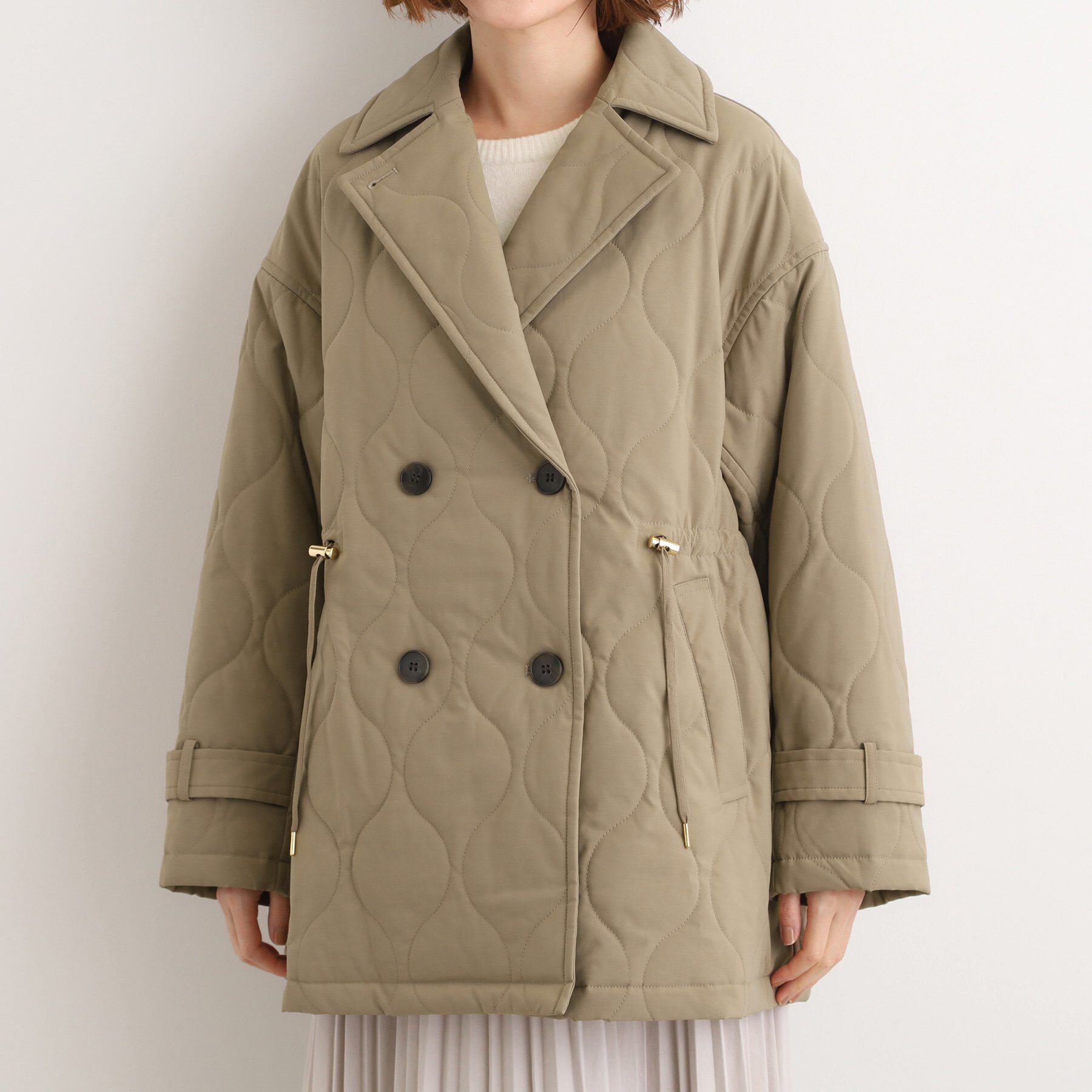 grove「キルティングPコートジャケット」|ピーコート|