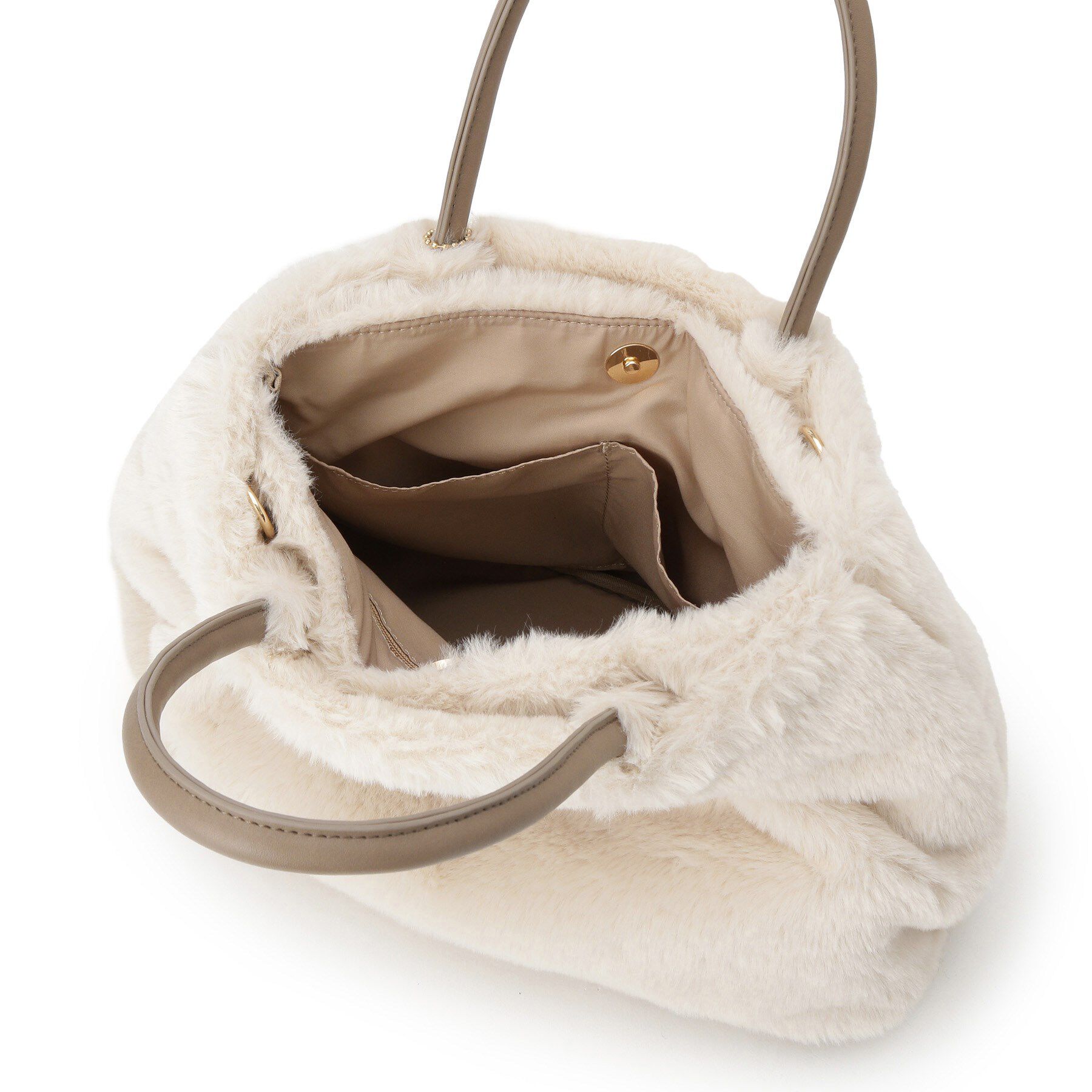 grove「タックタッセルエコファー2WAYトート」|トートバッグ|