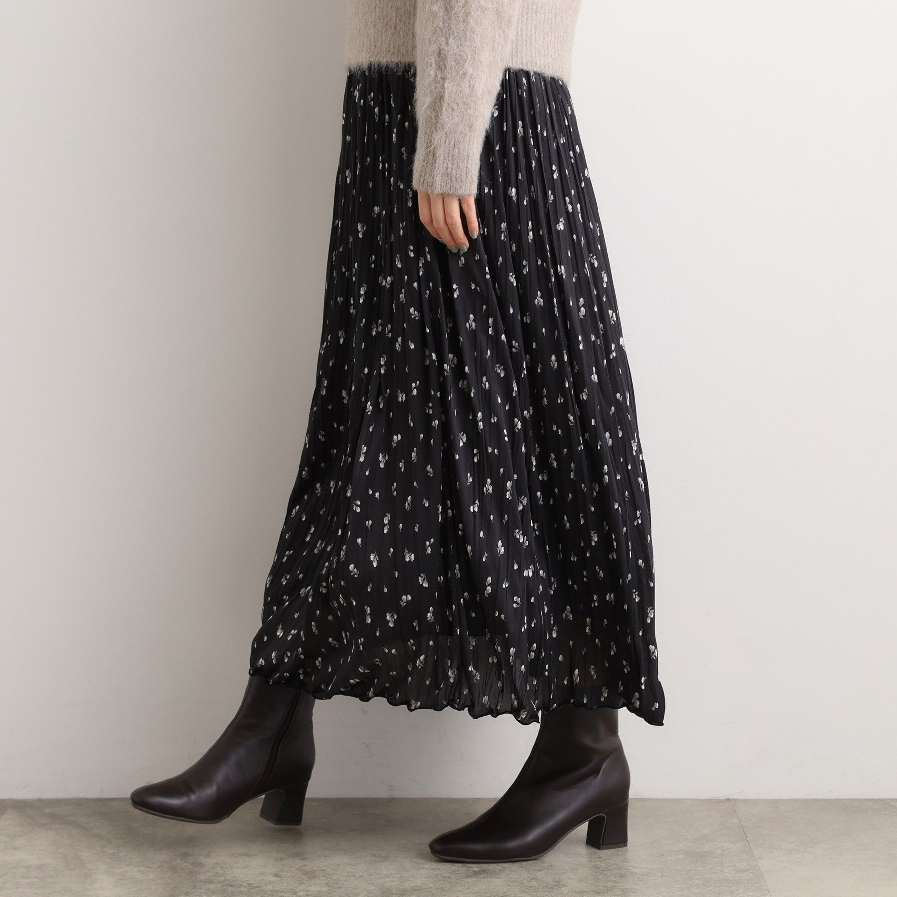 grove「花柄アソートプリーツスカート」|スカート|