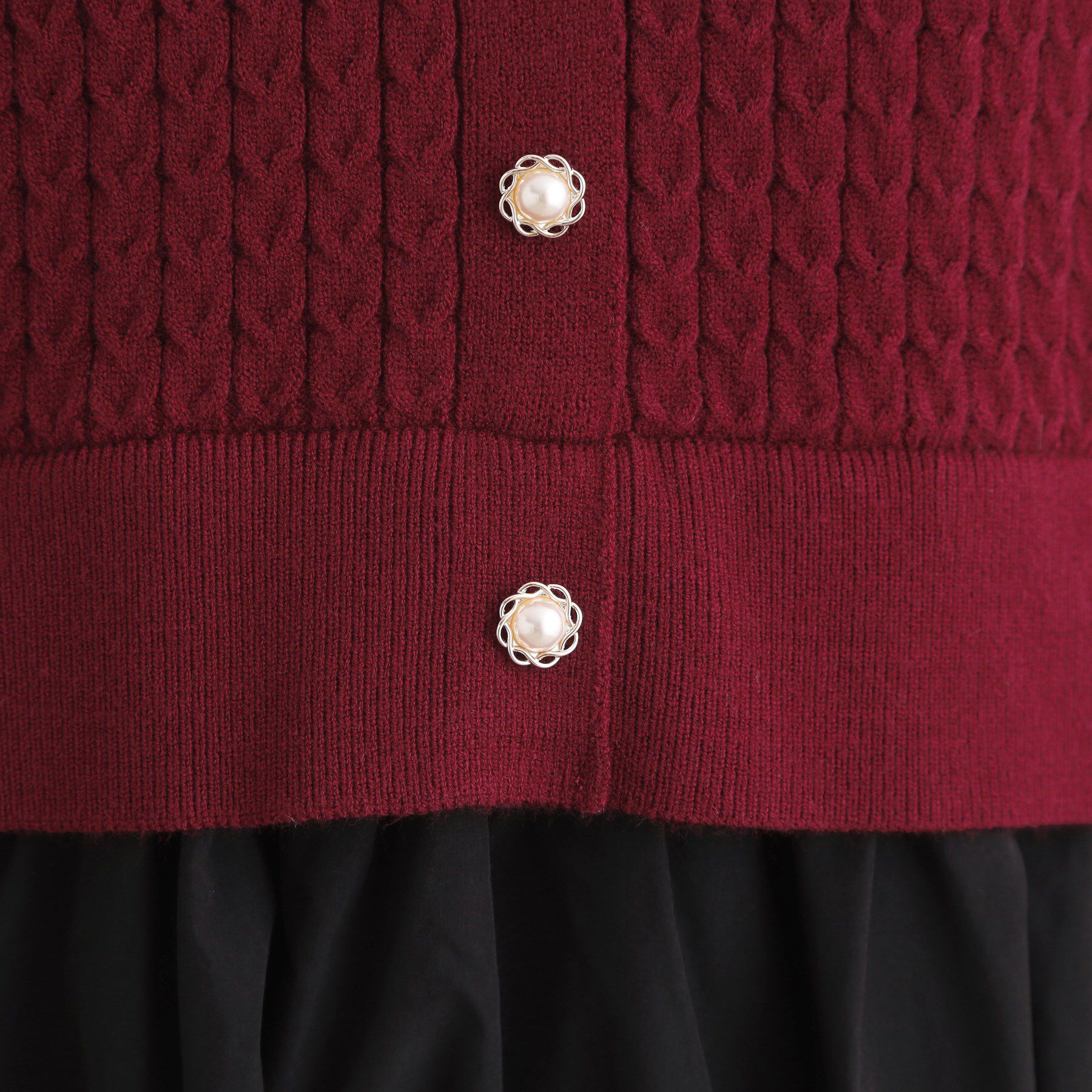 grove「ケーブルニットドッキングワンピース」|ワンピース|