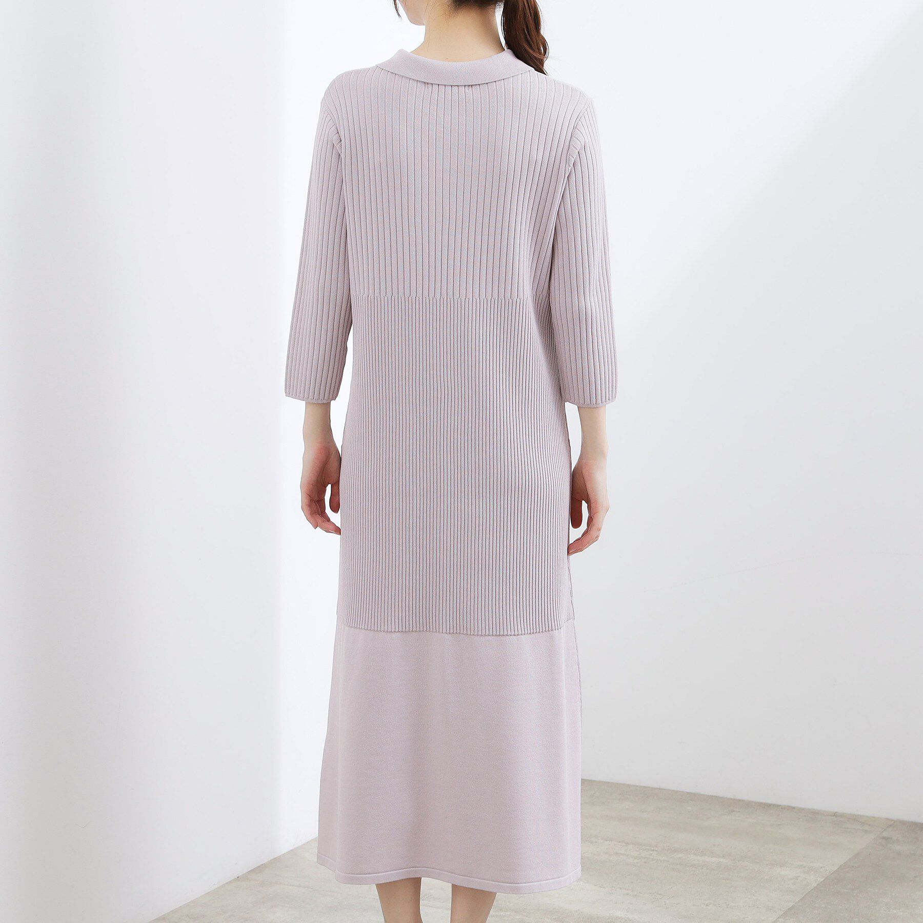 grove「ポロニットワンピース」|ワンピース|