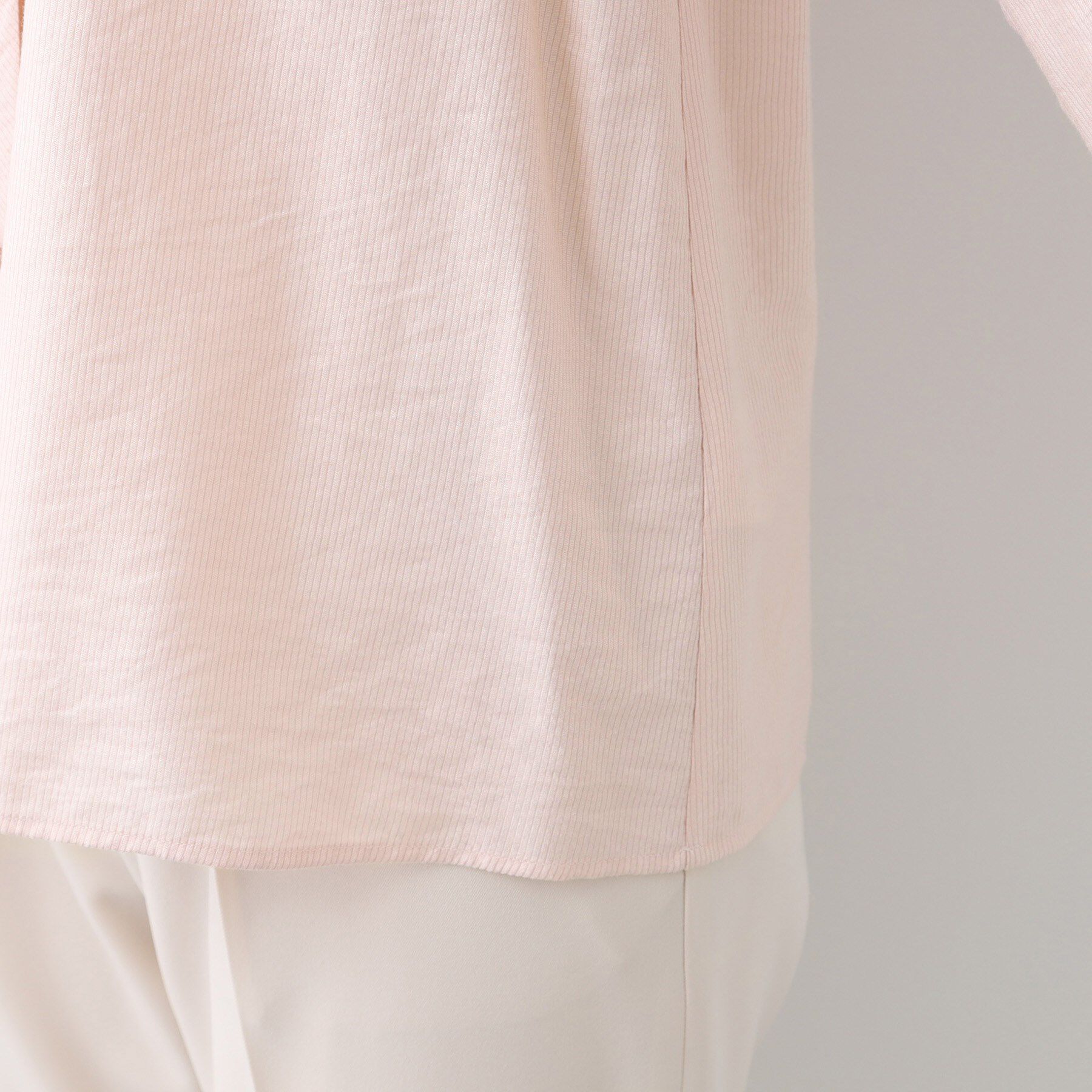 INDIVI「【洗える】ストライプドビー ボウタイブラウス」|シャツ・ブラウス|