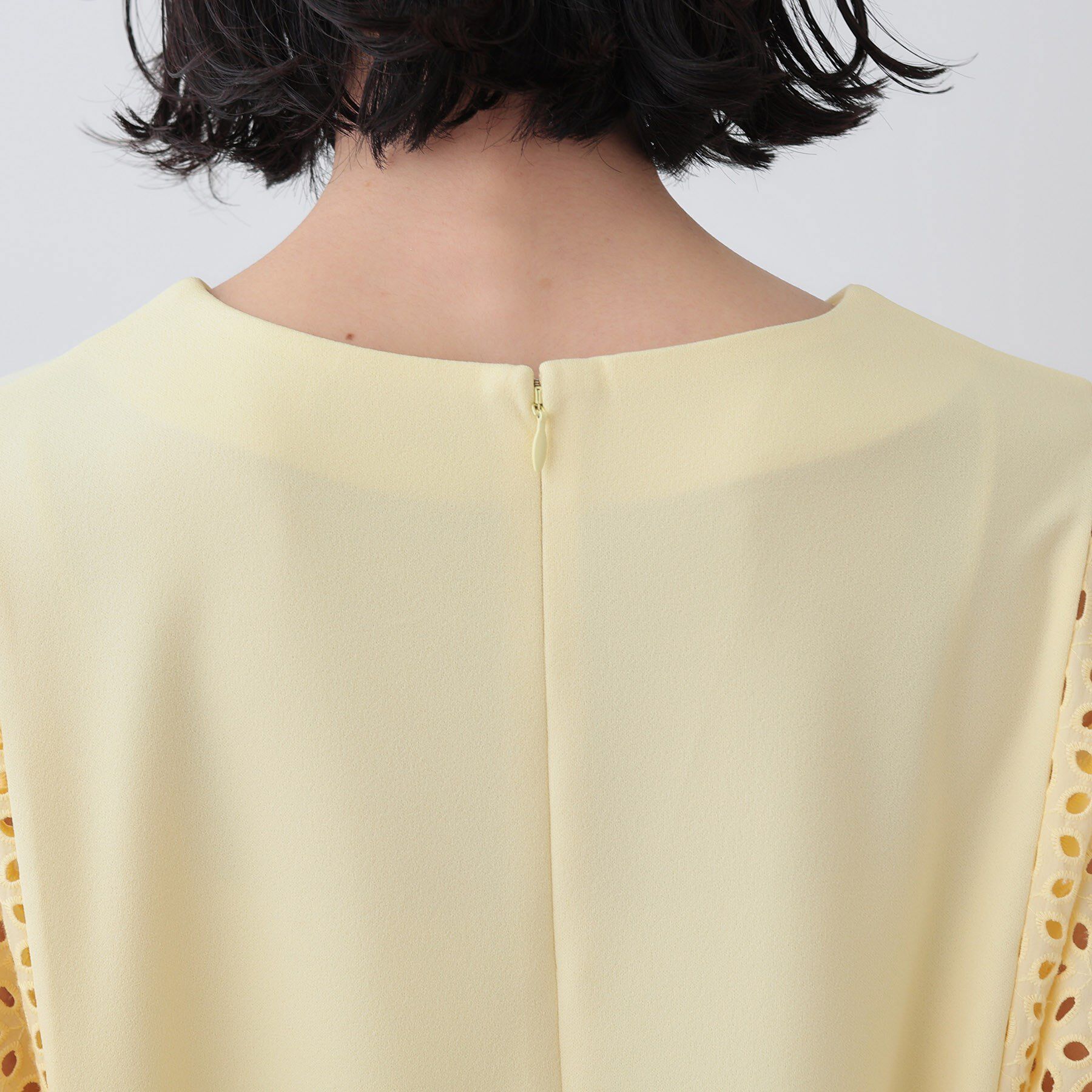 INDIVI「【洗える／体型カバー】レースコンビトップス」|Tシャツ・カットソー|